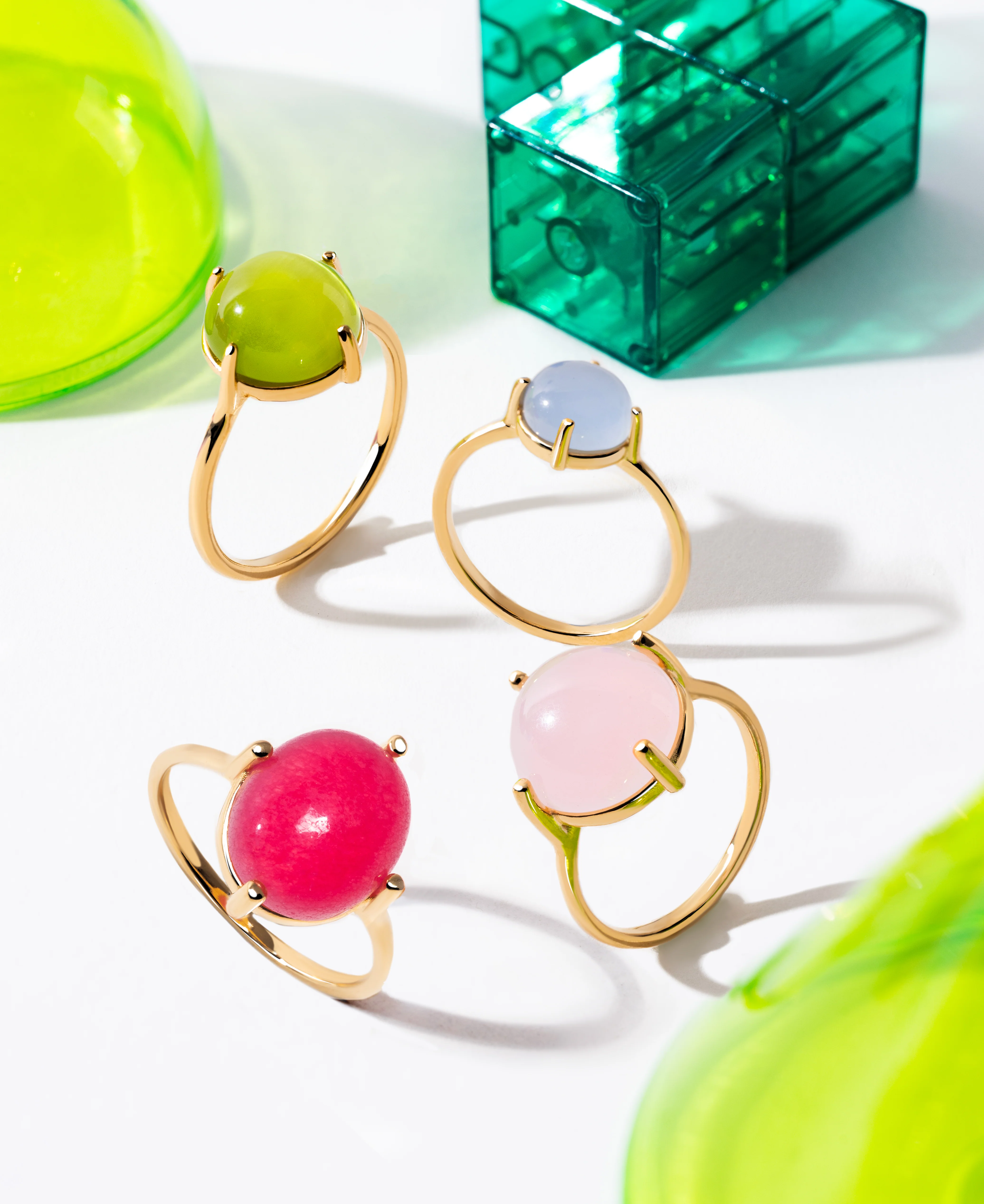 Anillo Celebrate Pink Baño Oro - Image 6
