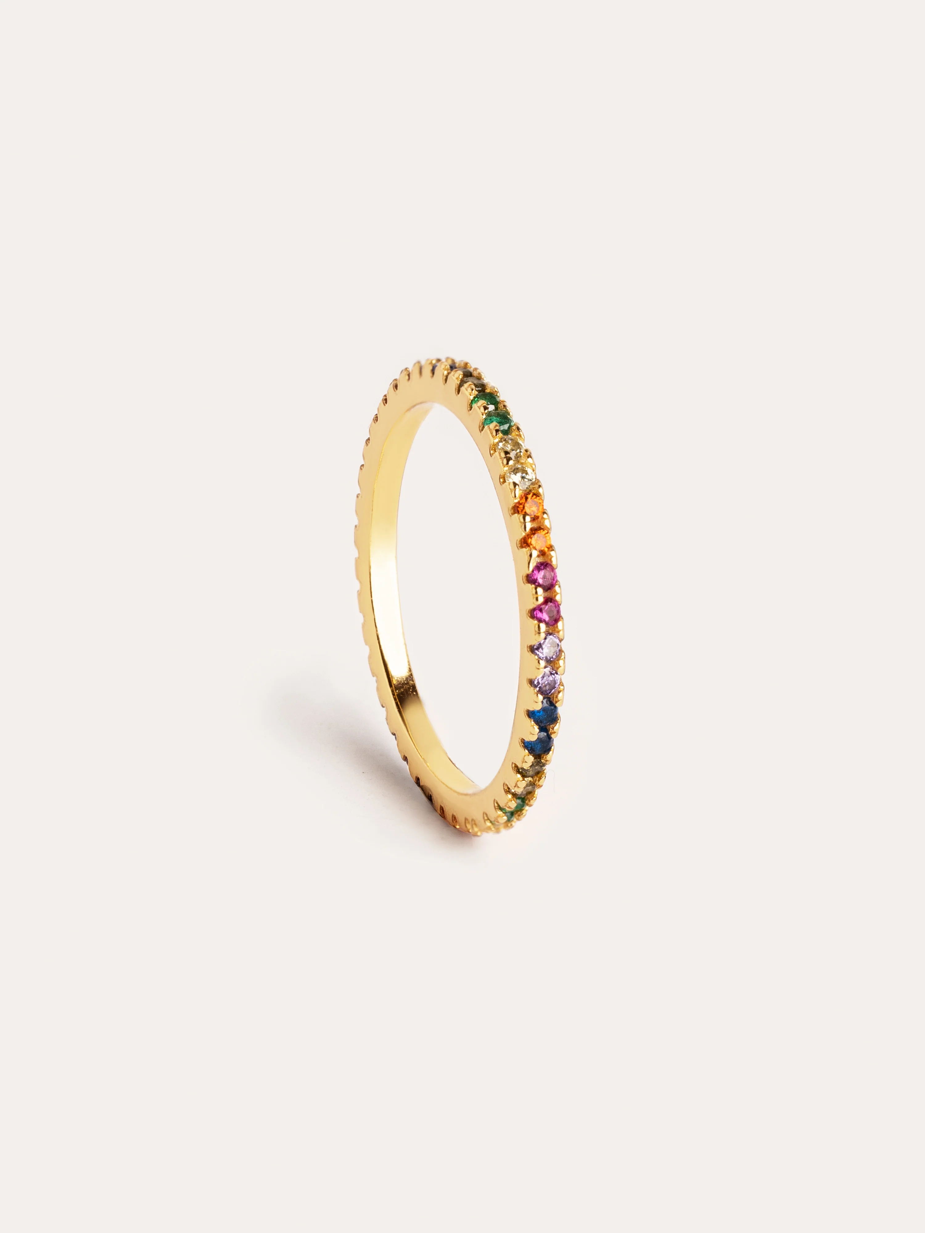 Anillo Cleo Colors Plata Baño Oro - Image 3