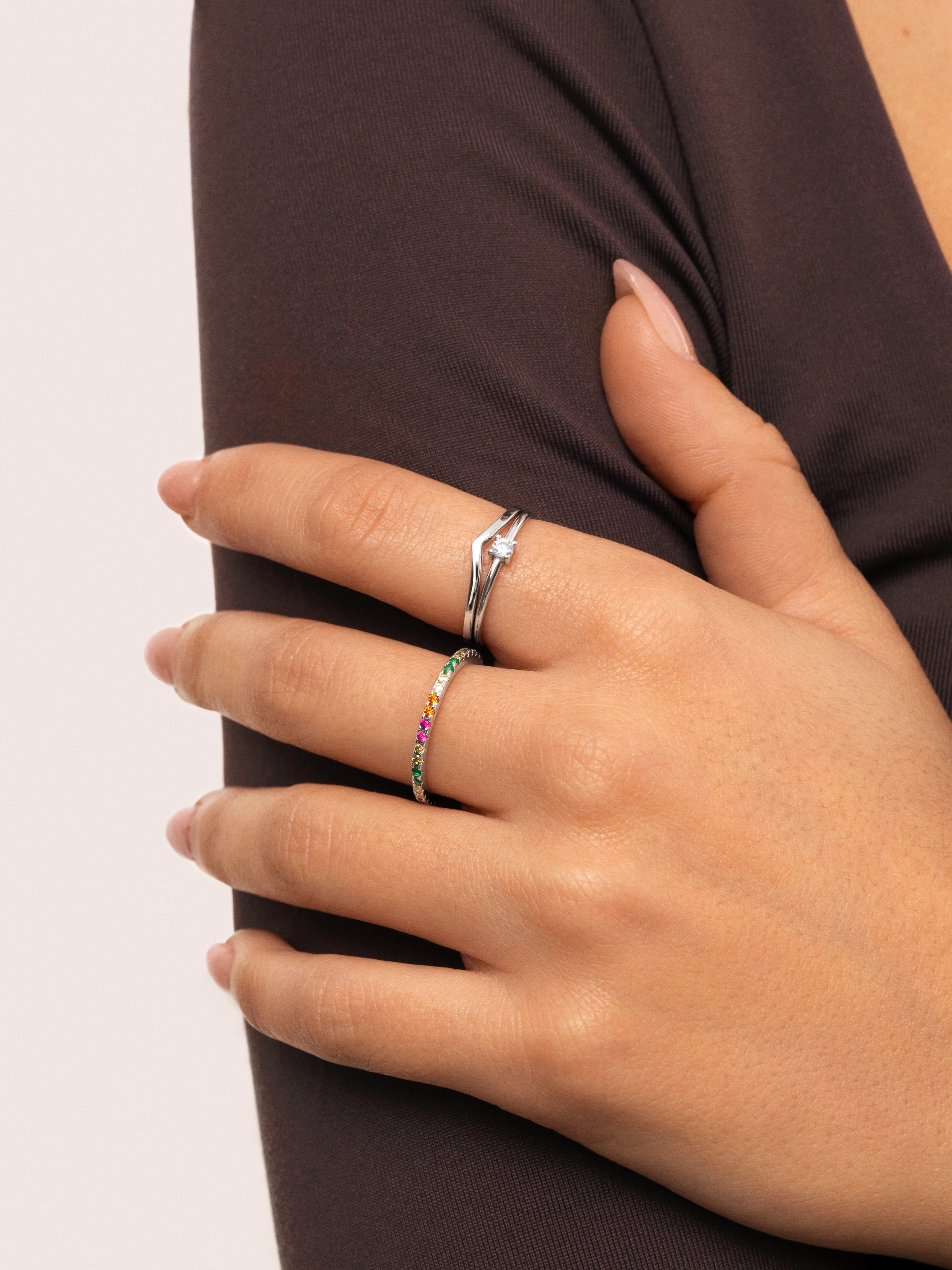 Anillo Cleo Colors Plata - Image 4