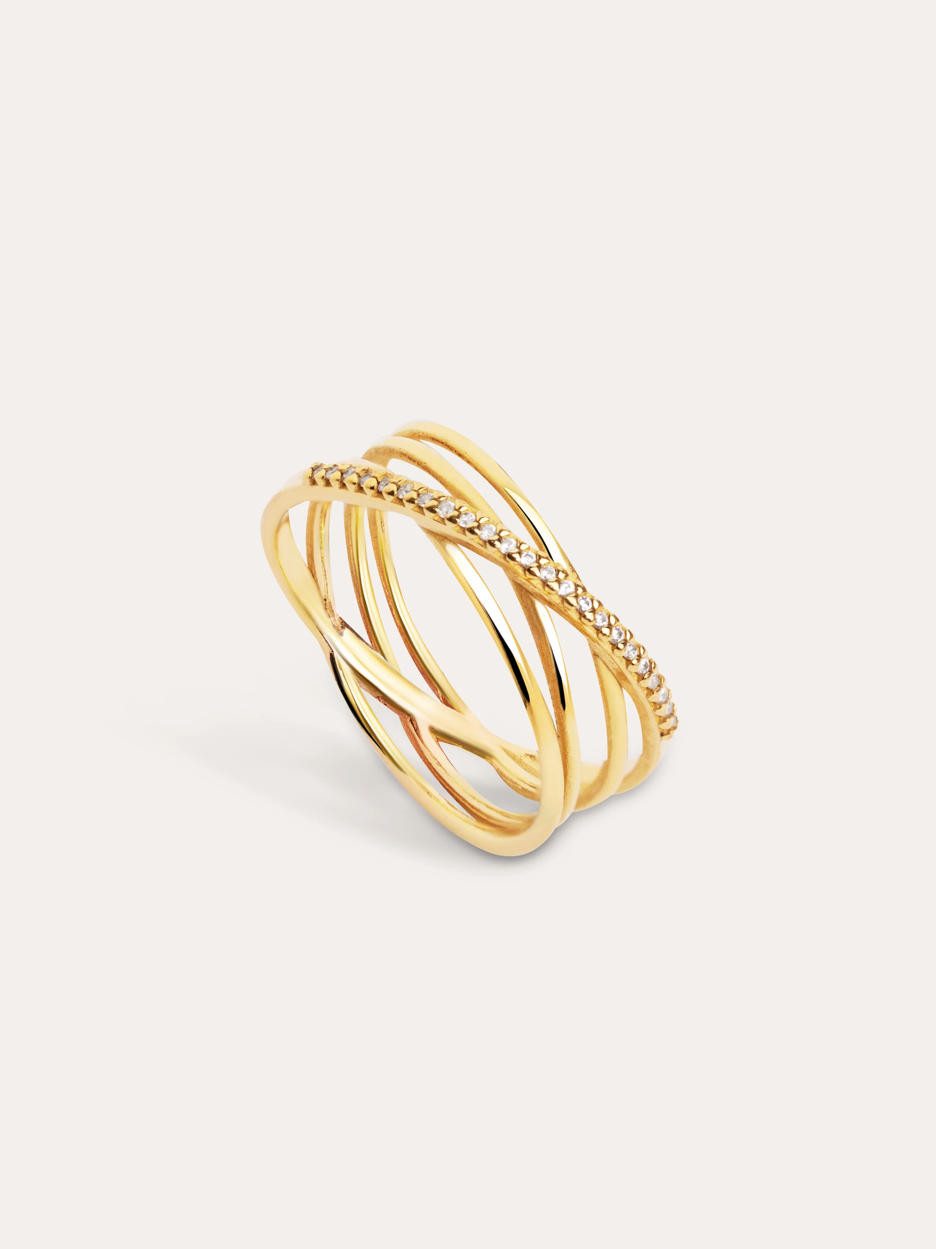 Anillo Comete Plata Baño Oro - Image 3