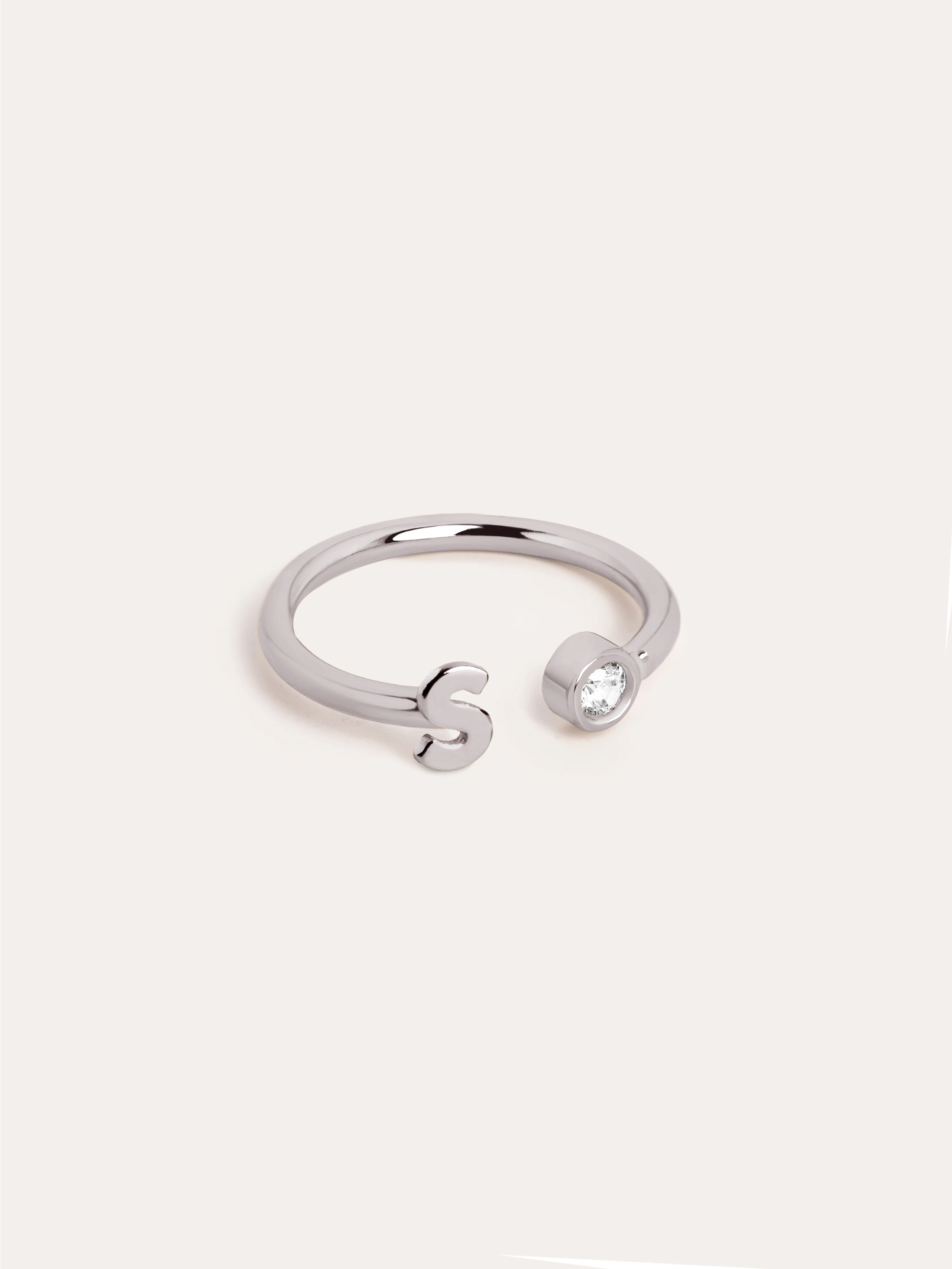 Anillo Personalizado Letter Spark Plata - Image 23