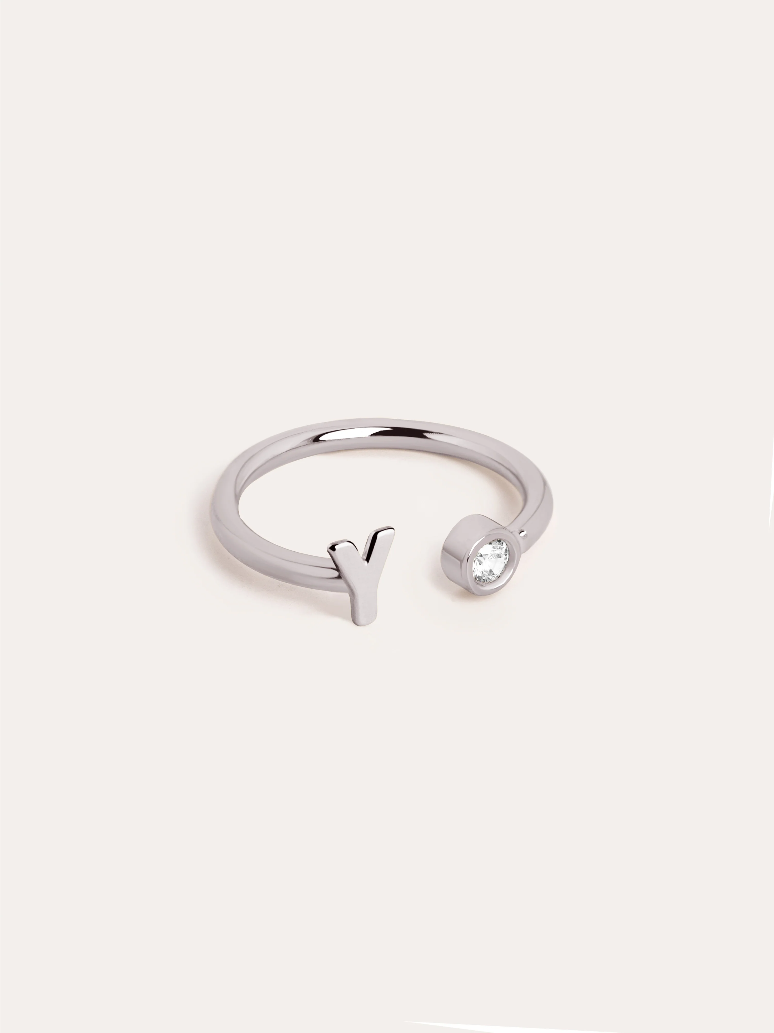 Anillo Personalizado Letter Spark Plata - Image 29