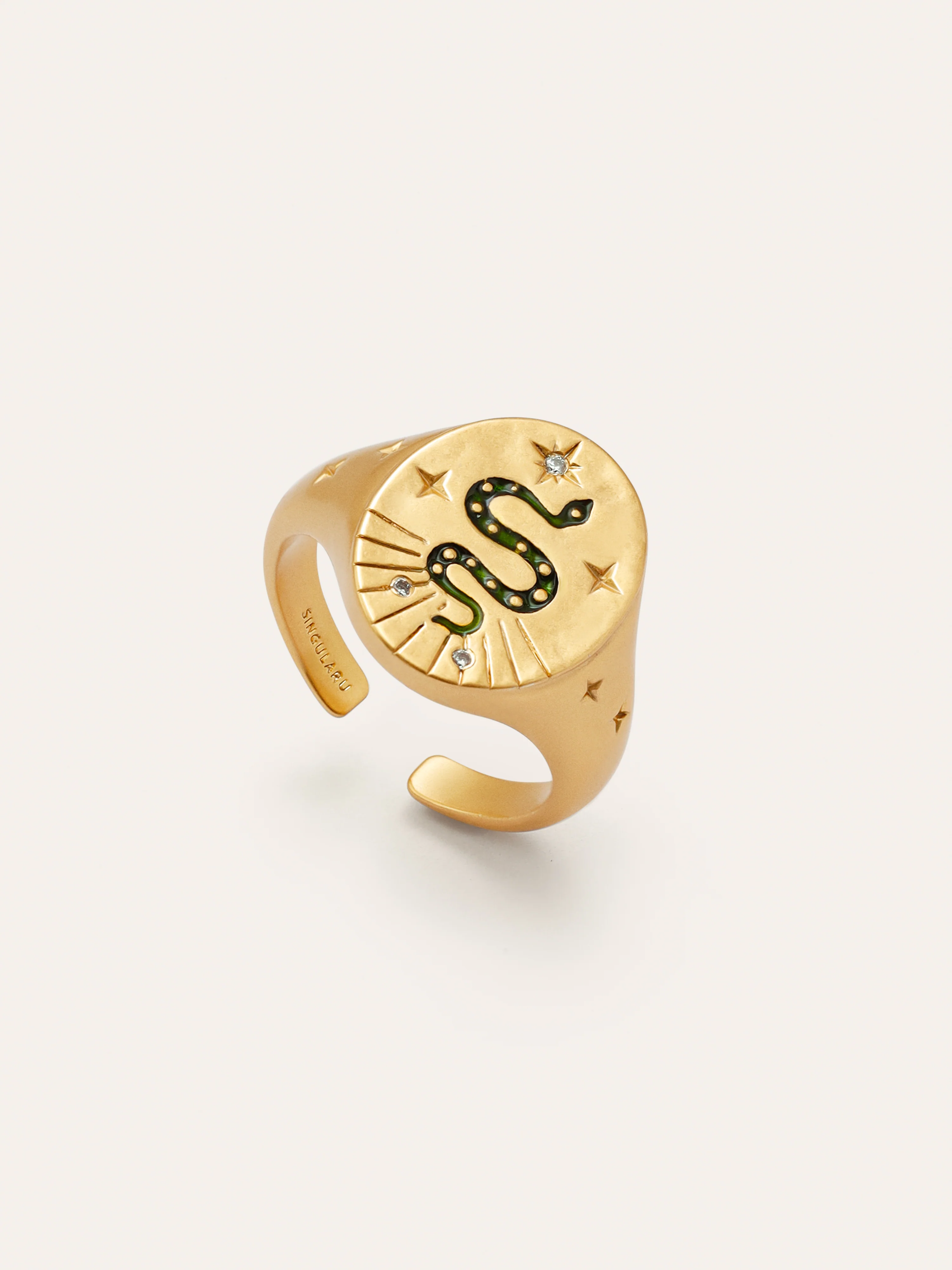 Anillo Mystic Serpiente Baño Oro - Image 3