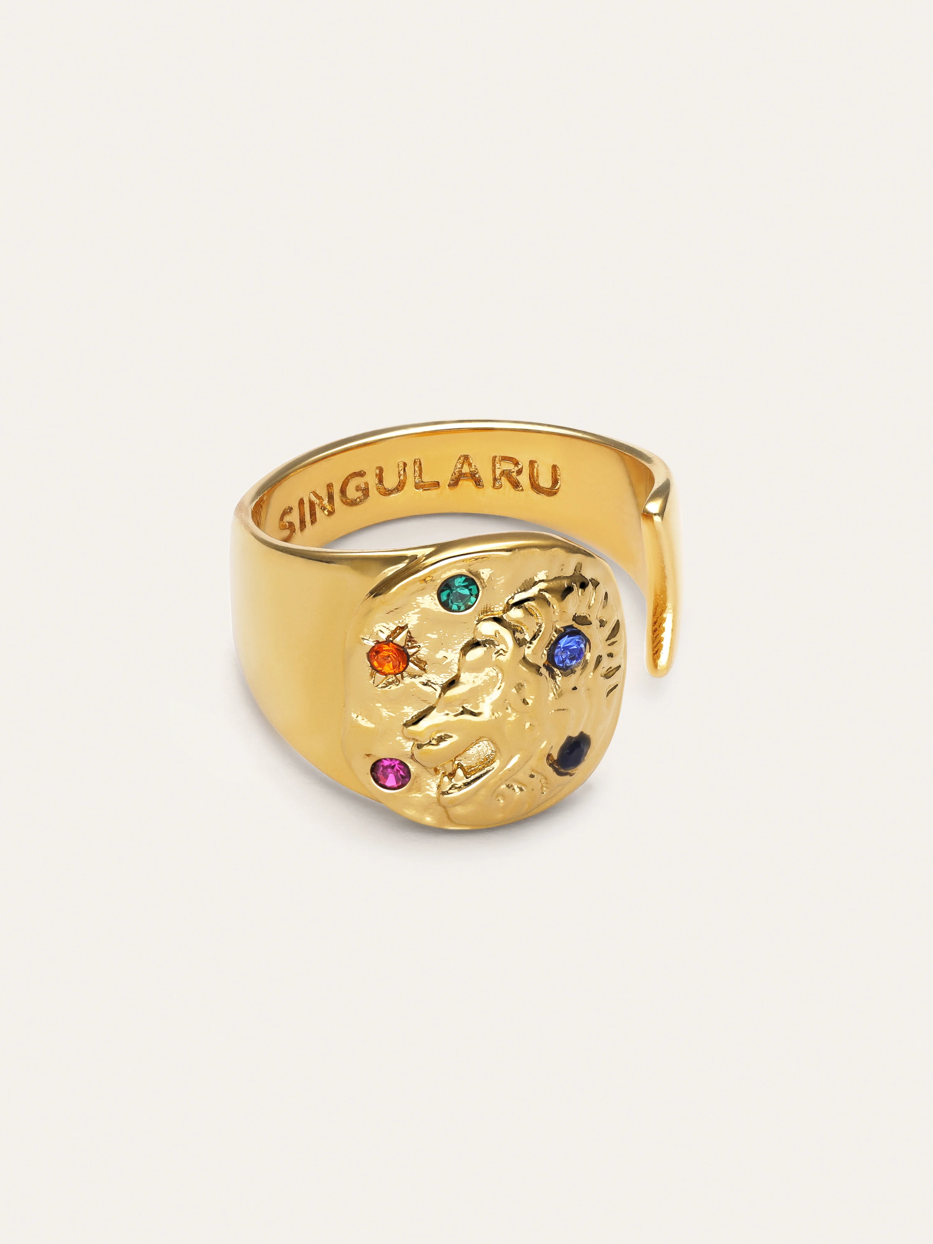 Anillo Organic Colors Zodiaco Baño Oro - Image 10