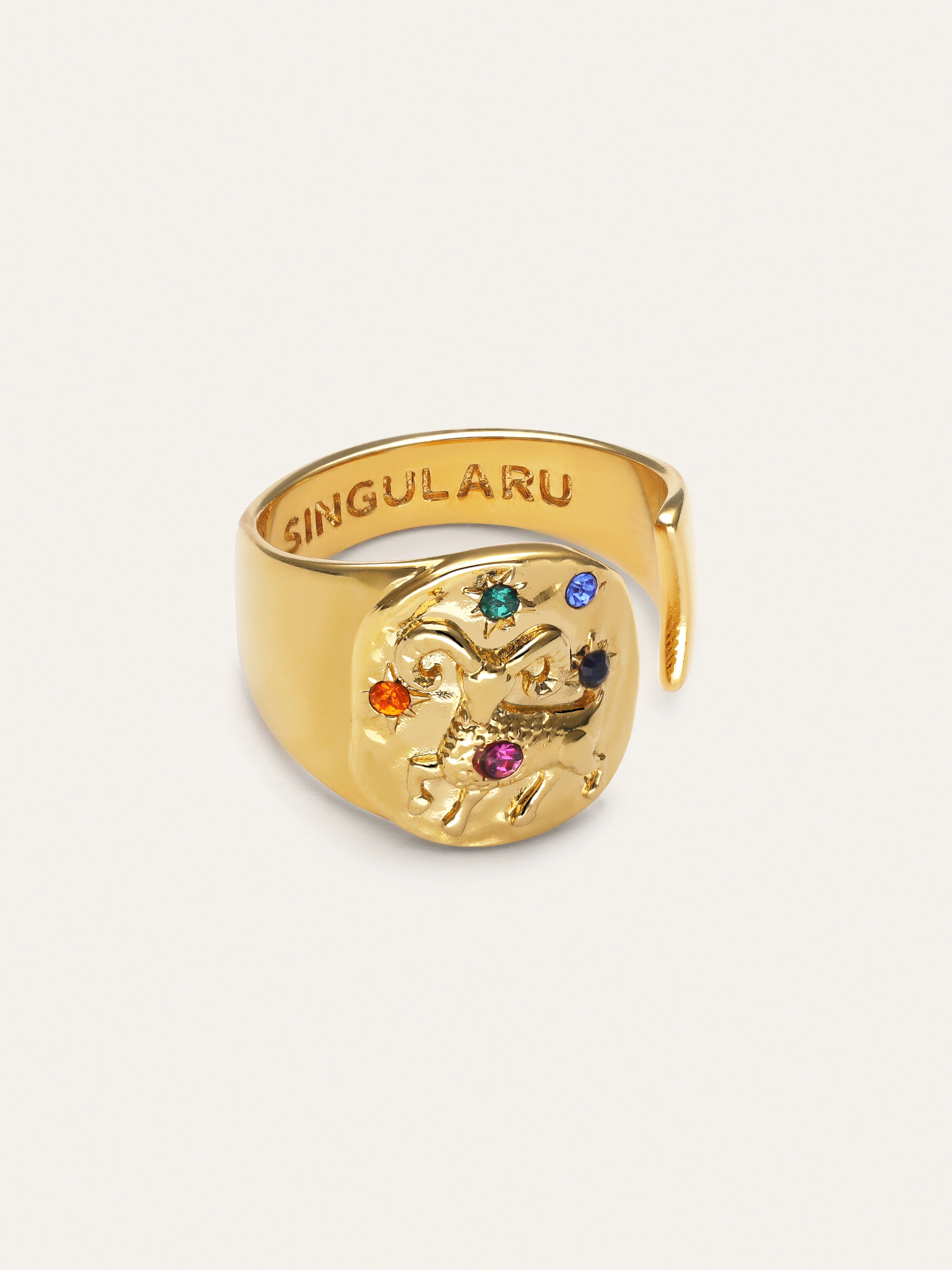 Anillo Organic Colors Zodiaco Baño Oro - Image 6