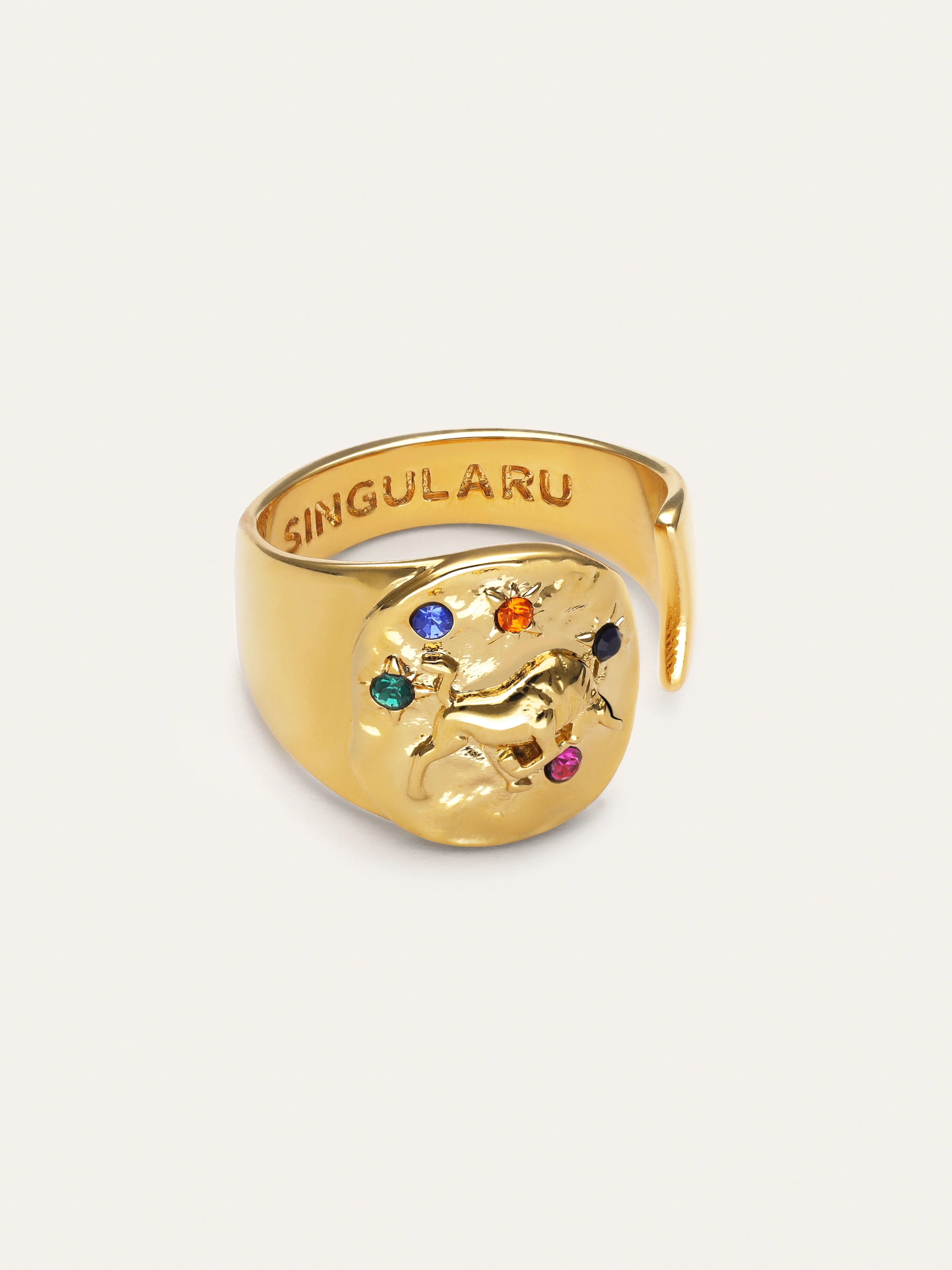 Anillo Organic Colors Zodiaco Baño Oro - Image 7