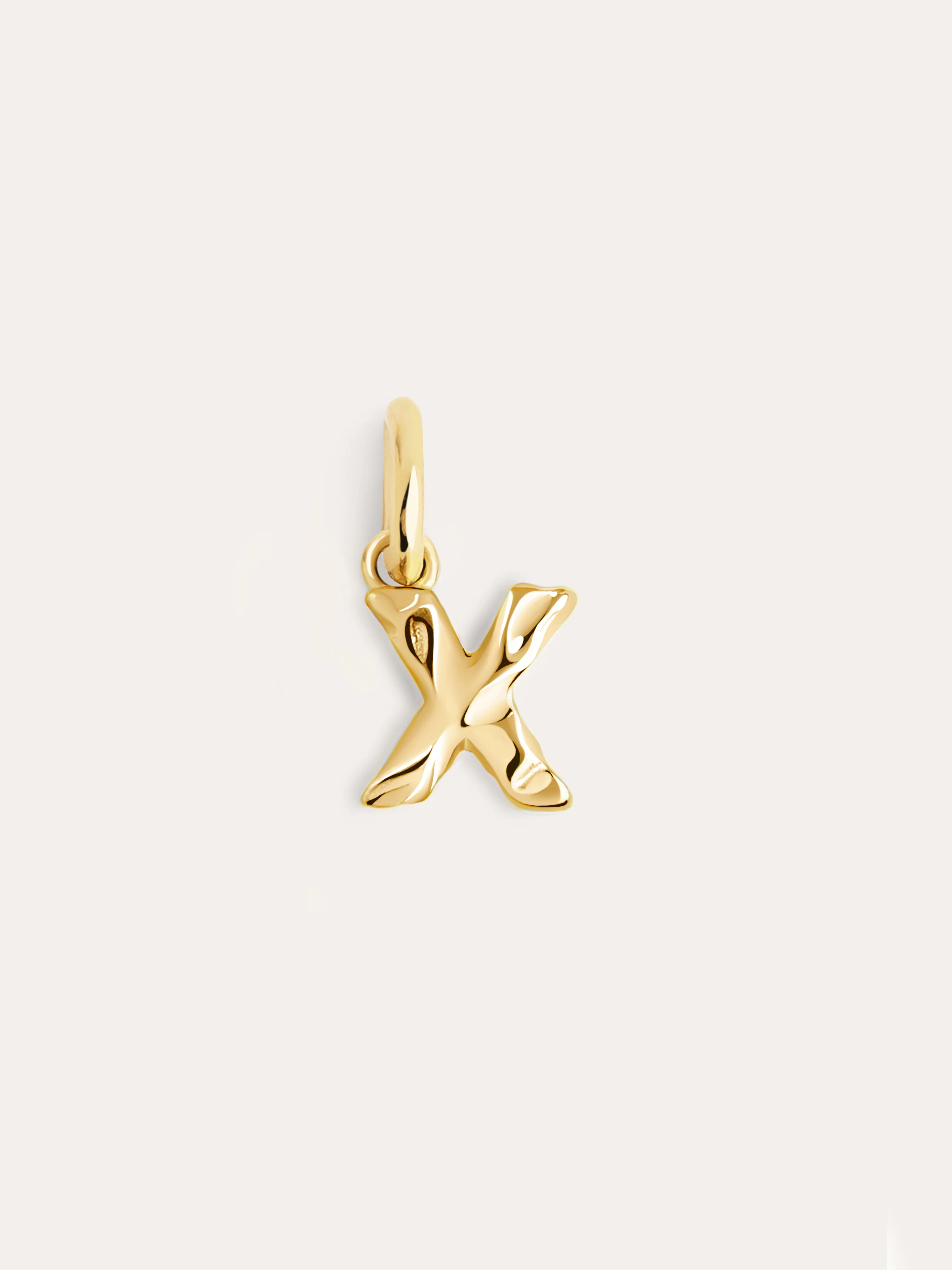 Charm Letter Organic Plata Baño Oro - Image 29
