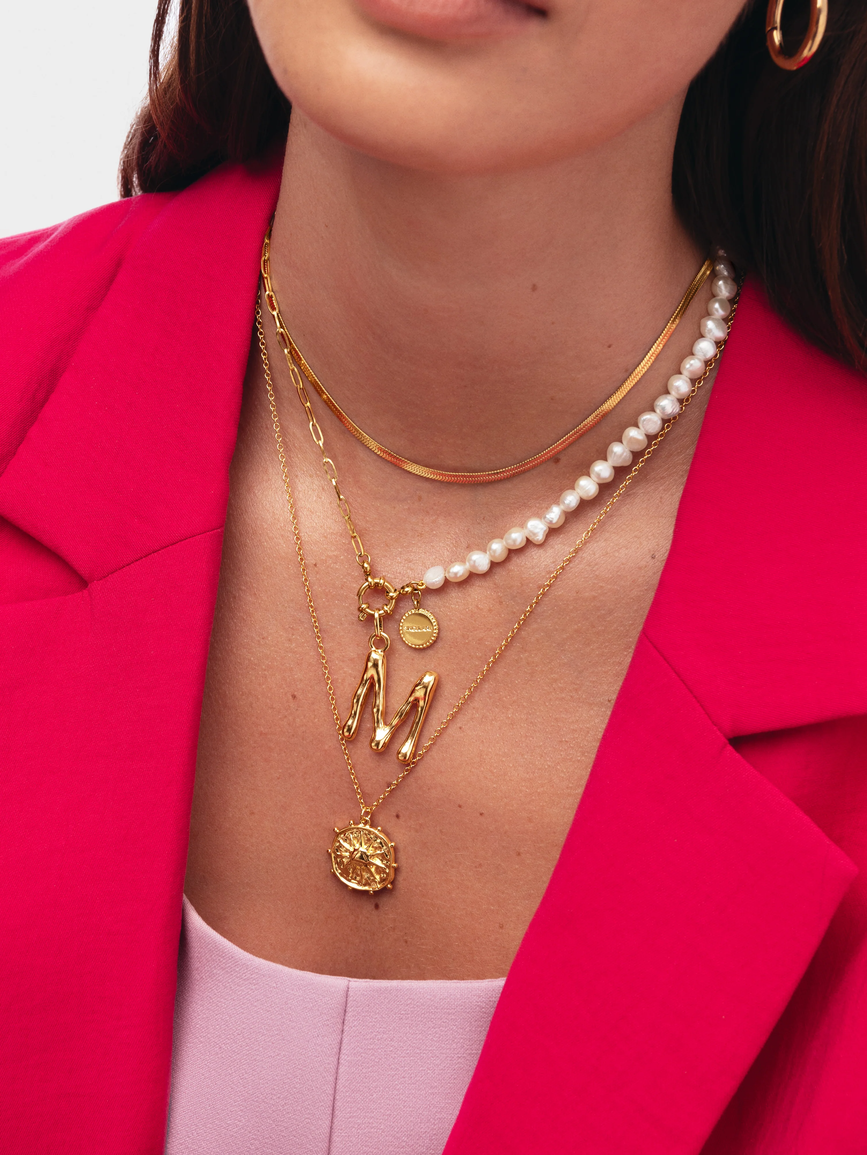 Collar Chic Pearl Acero Baño Oro - Image 7