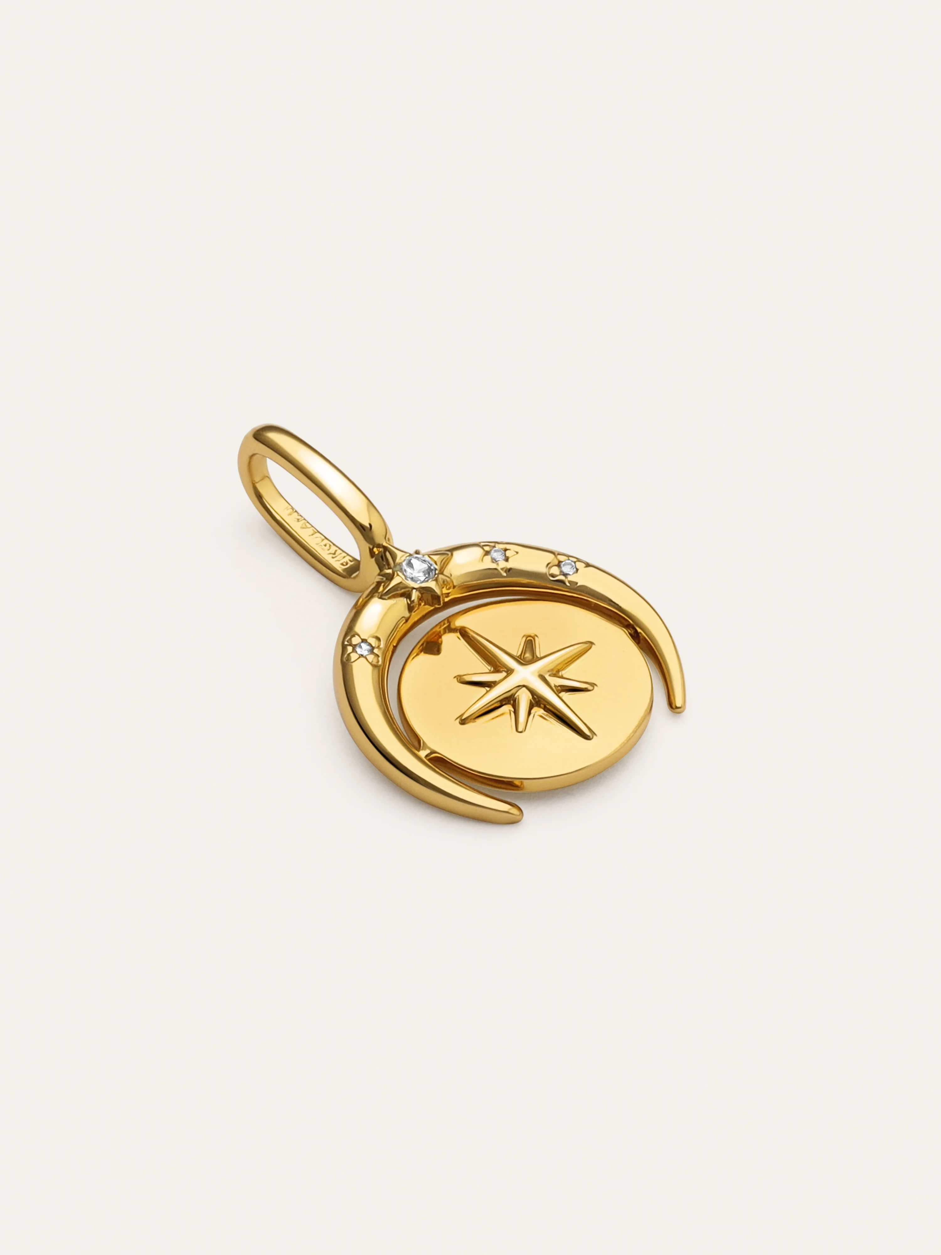 Charm Medallion Moonset Baño Oro - Image 3