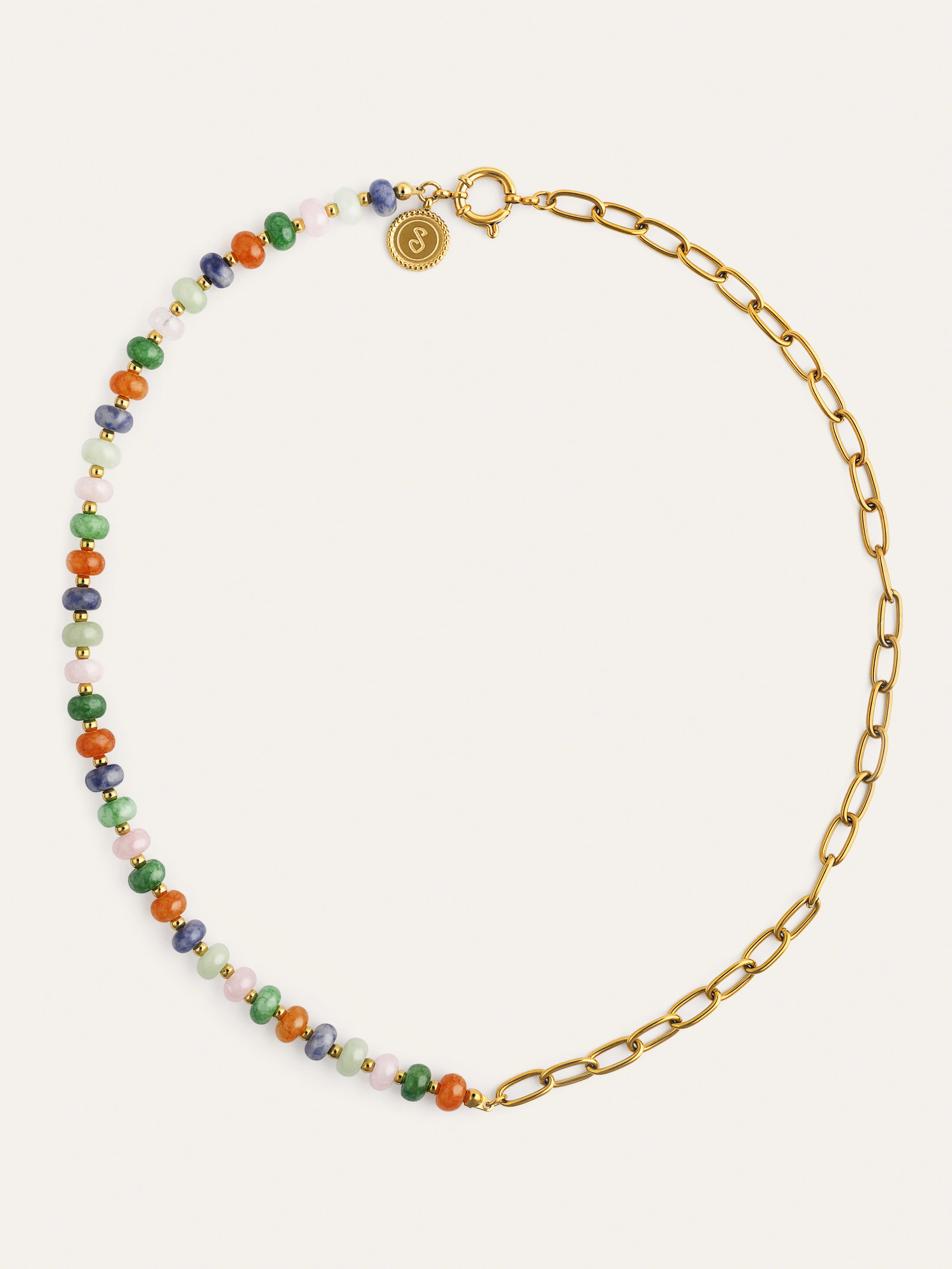 Collar Alpine Chic Stones Acero Baño Oro - Image 4