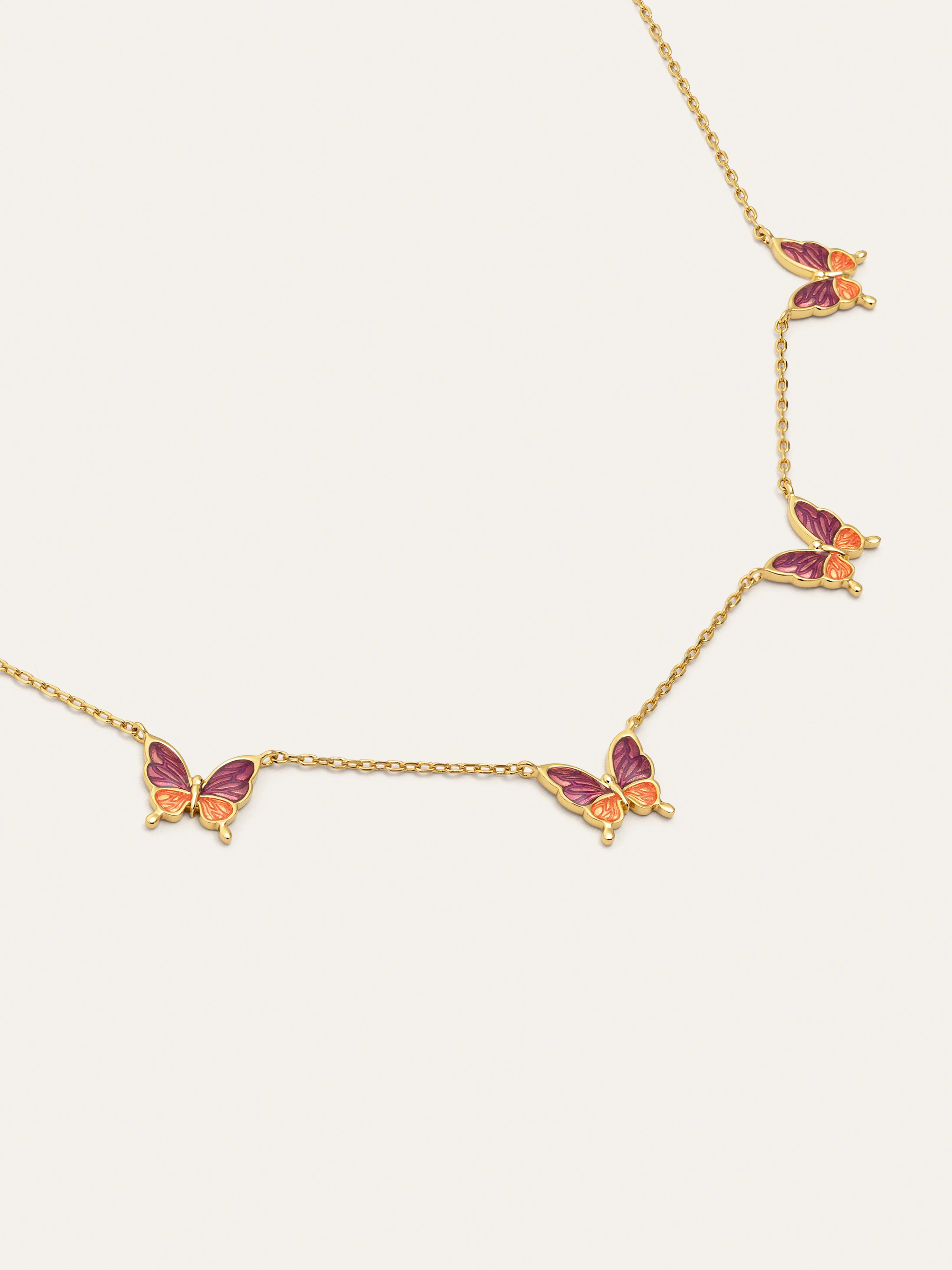 Collar Butterfly Baño Oro - Image 3
