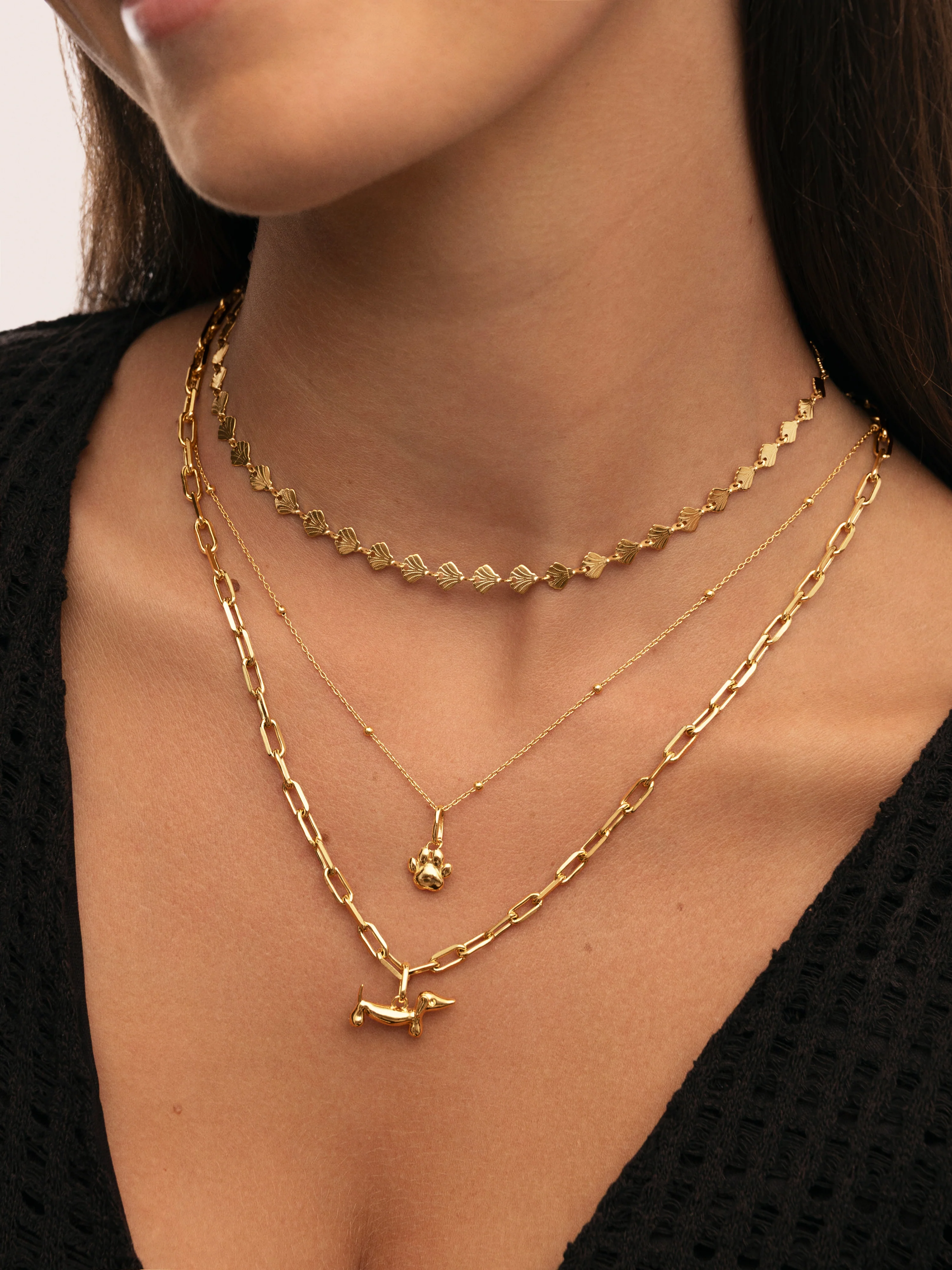 Collar Chic Acero Baño Oro - Image 4