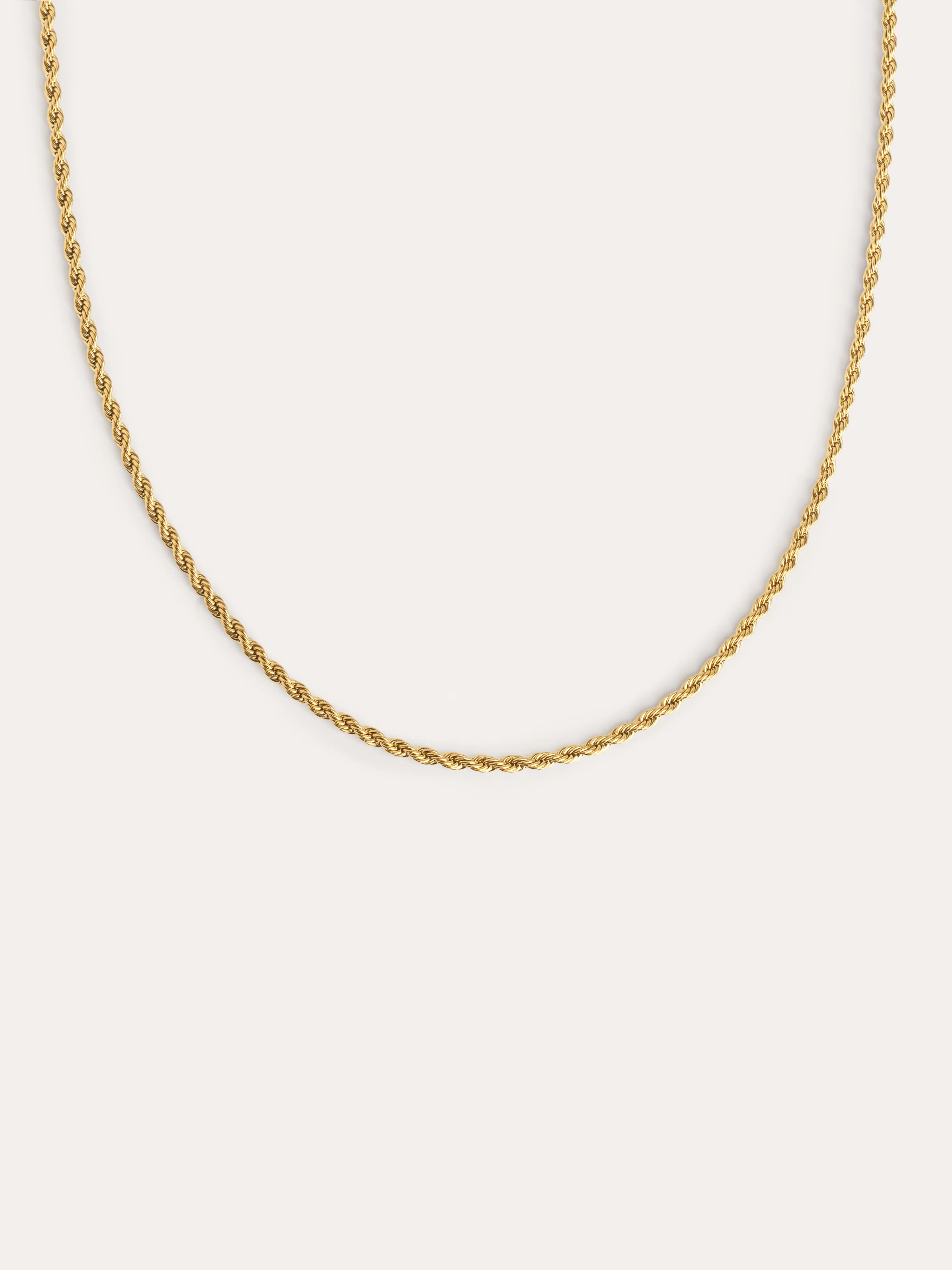 Collar Cord Acero Baño Oro - Image 5