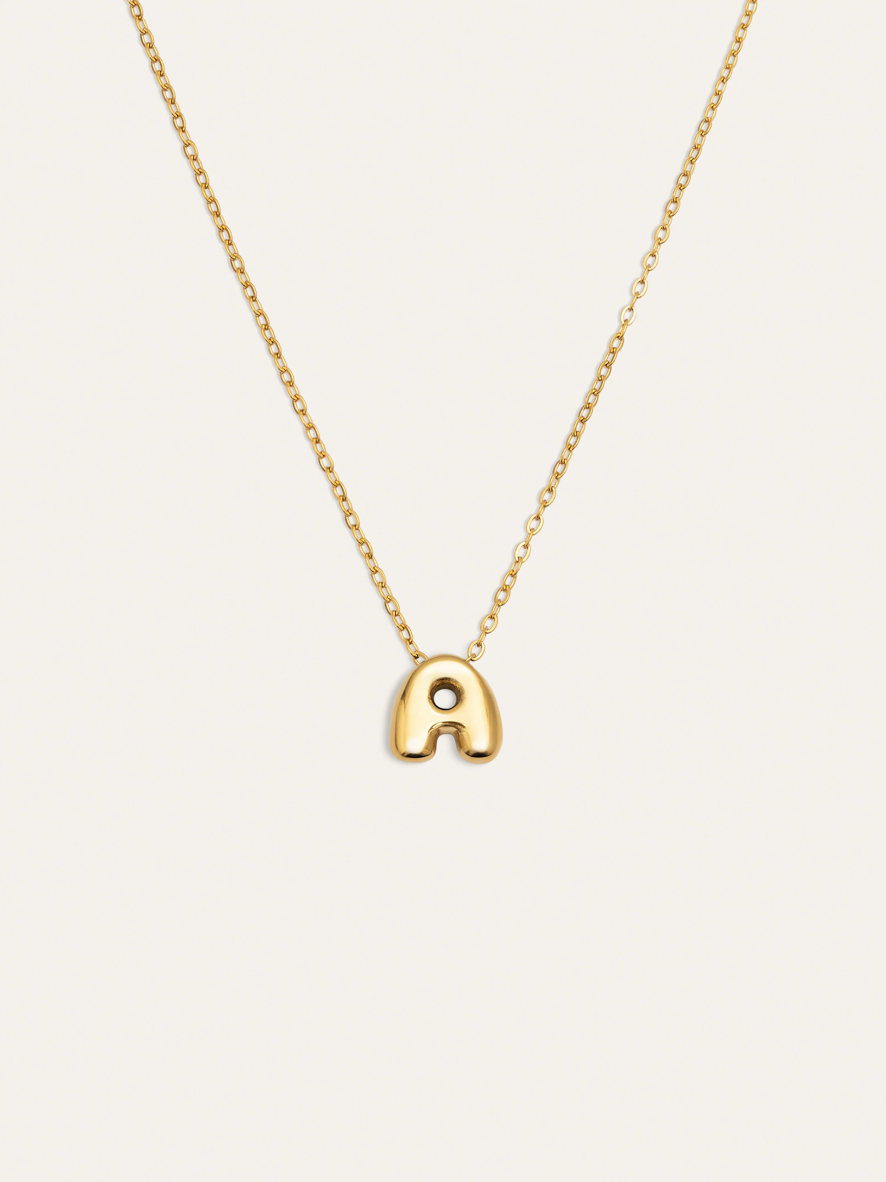 Collar Personalizado Hailey Letter Acero Baño Oro - Image 7