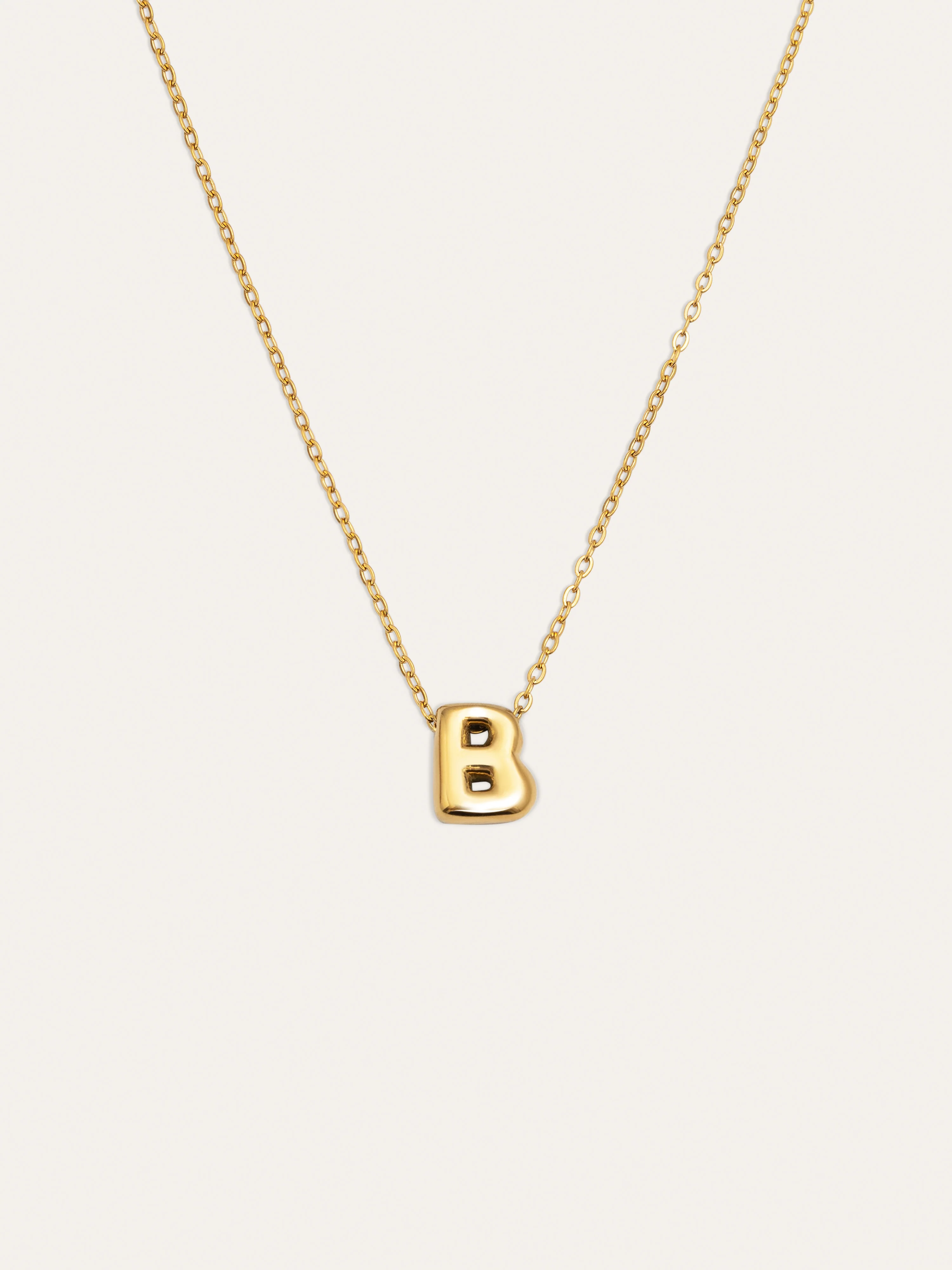 Collar Personalizado Hailey Letter Acero Baño Oro - Image 8