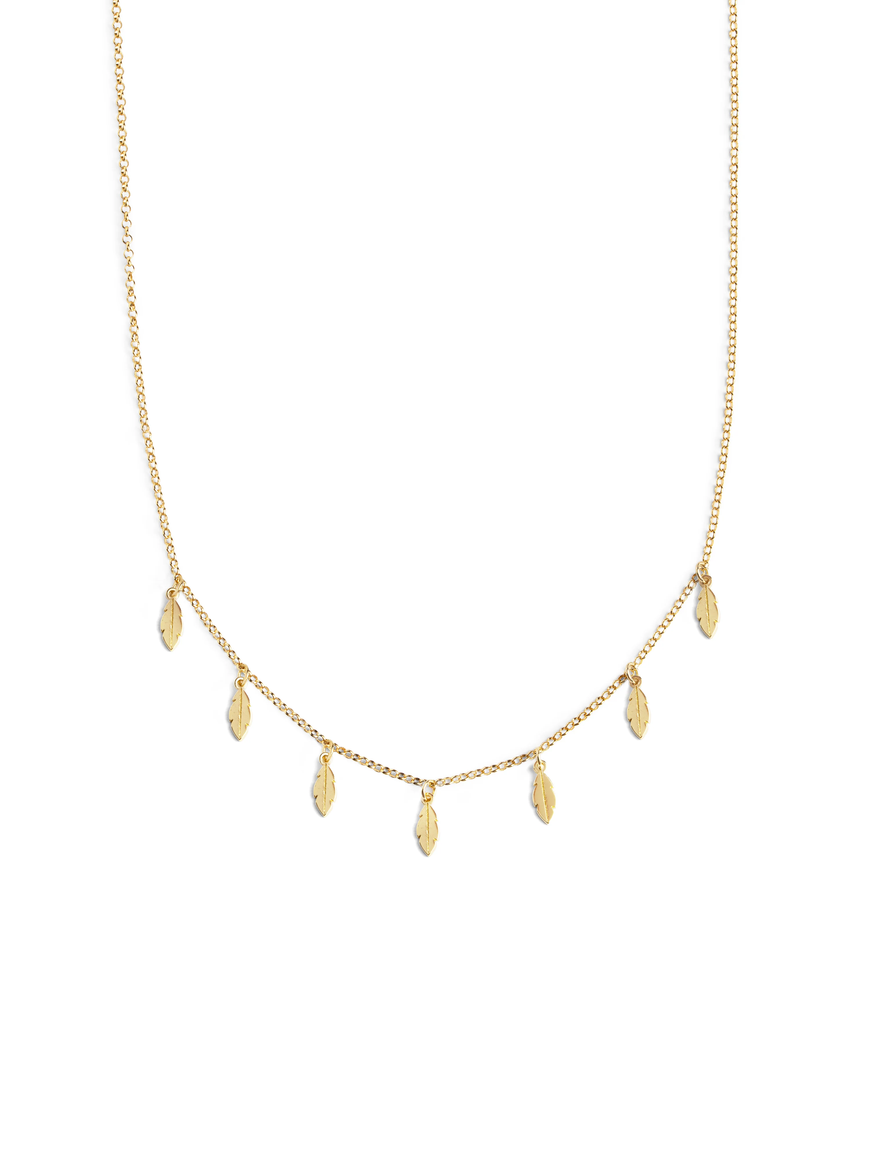 Collar Mini Leaves Baño Oro - Image 3