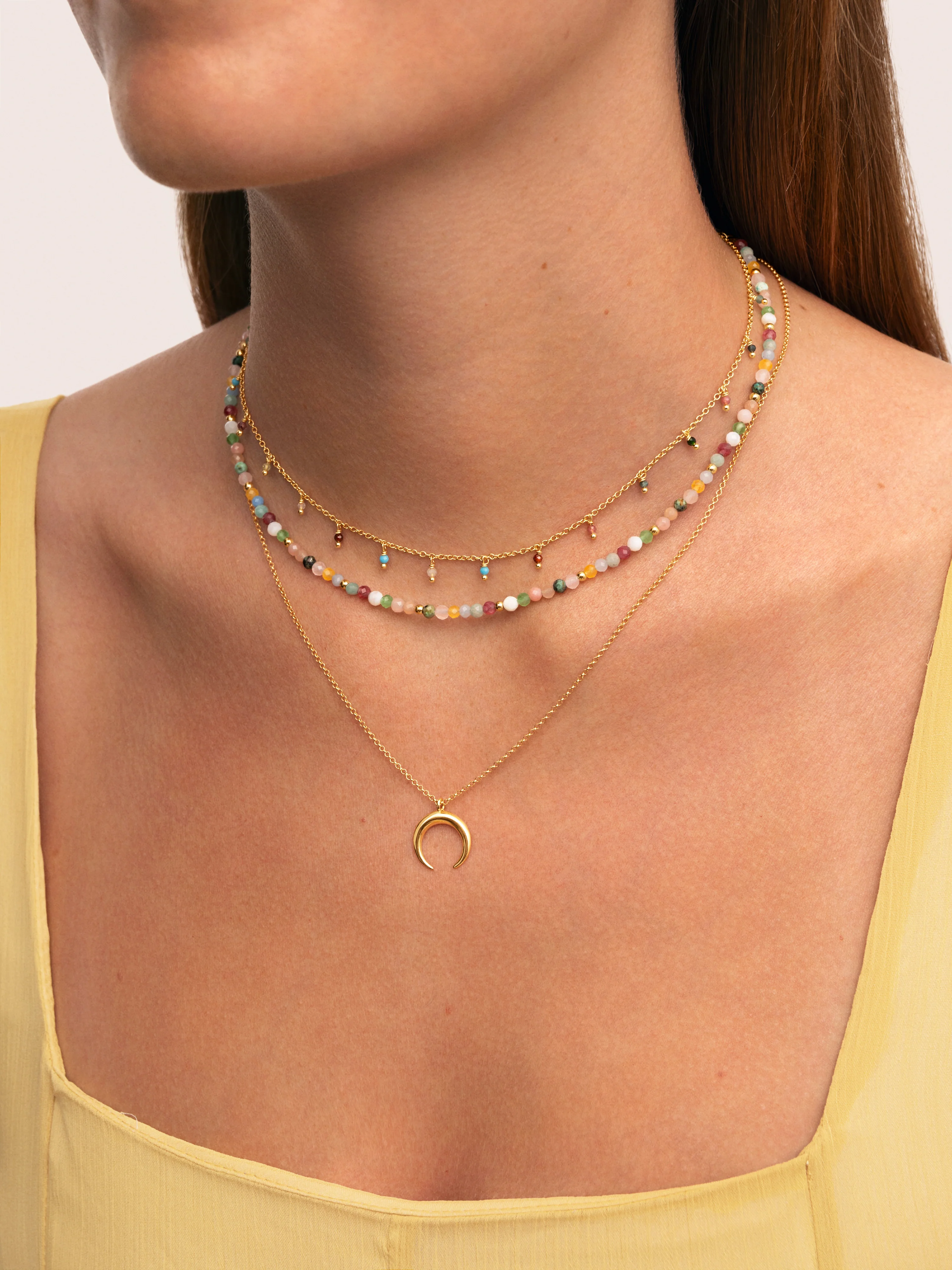 Collar Moonset Plata Baño Oro - Image 4