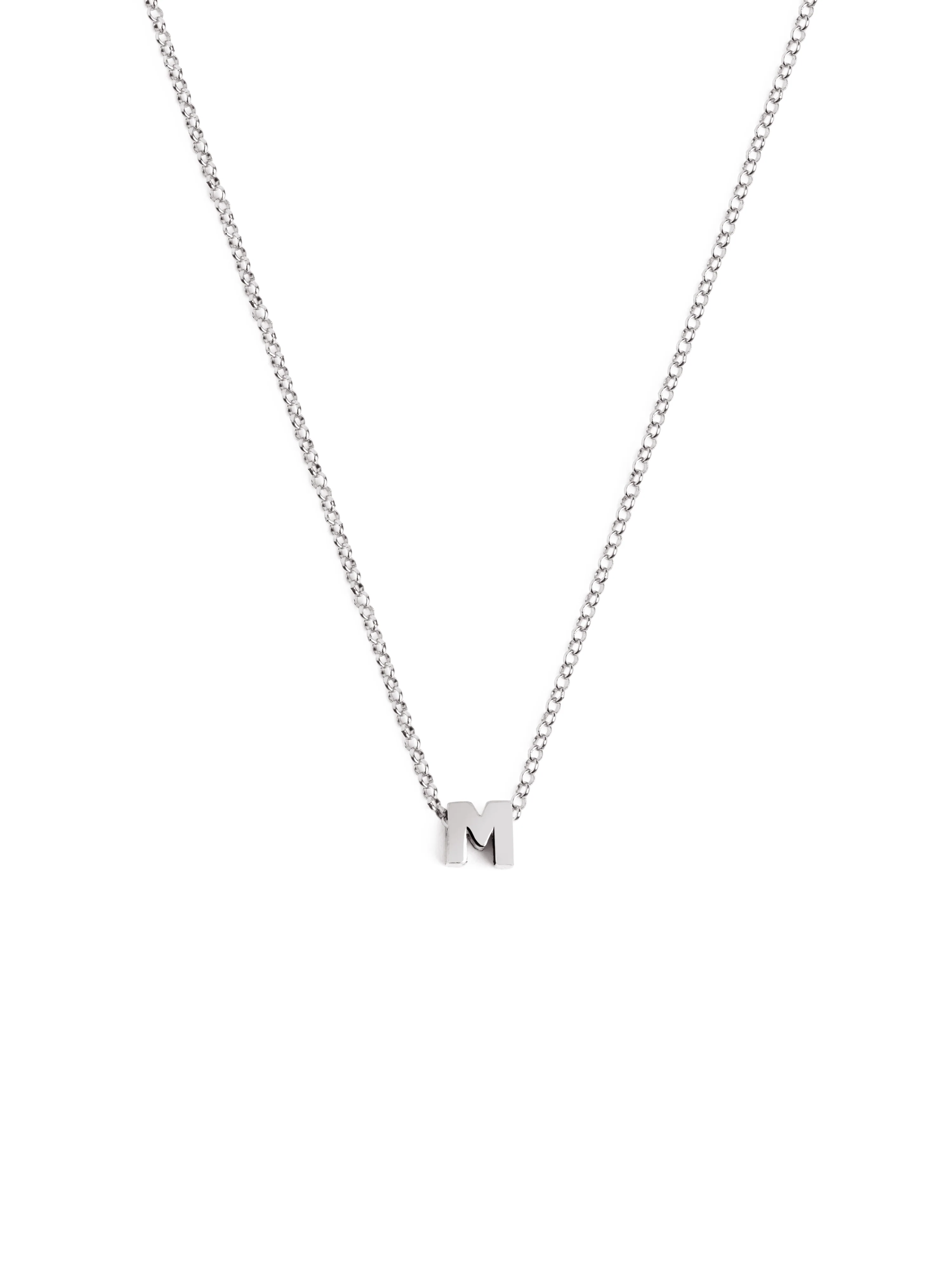 Collar Personalizado Single Letter Plata - Image 17
