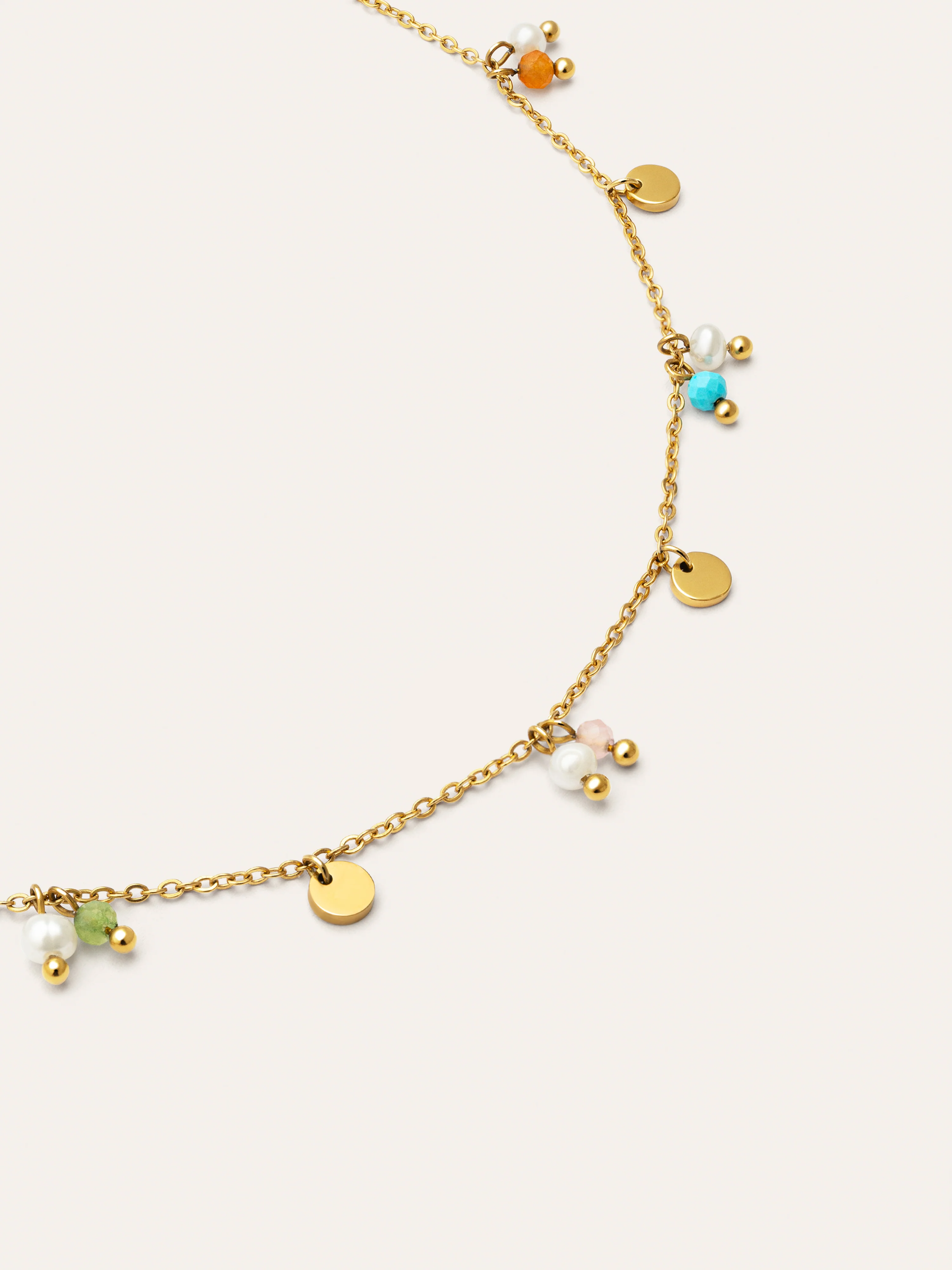 Collar Shamira Acero Baño Oro - Image 3