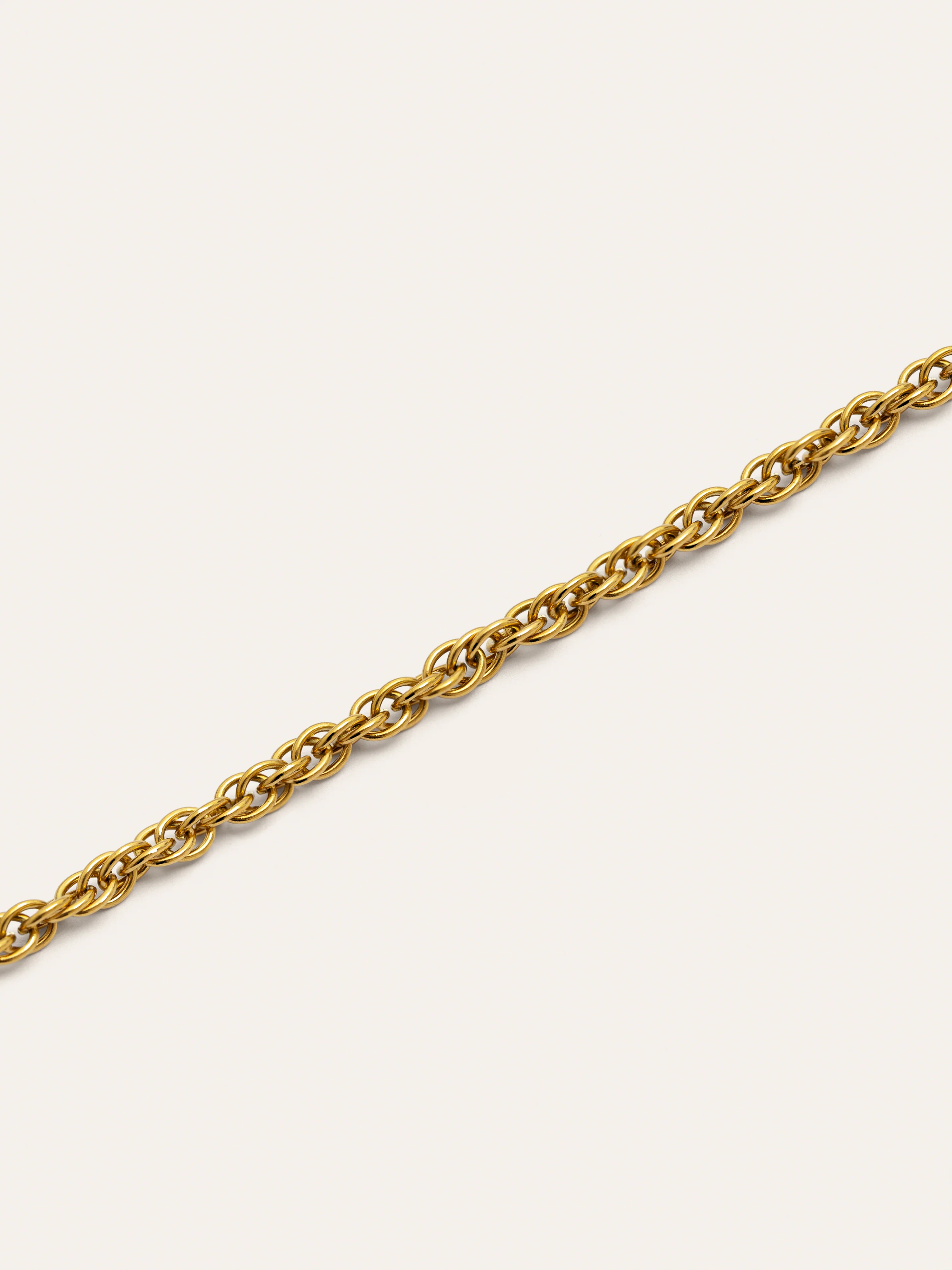 Collar Spinning Rope Chain Acero Baño Oro - Image 3