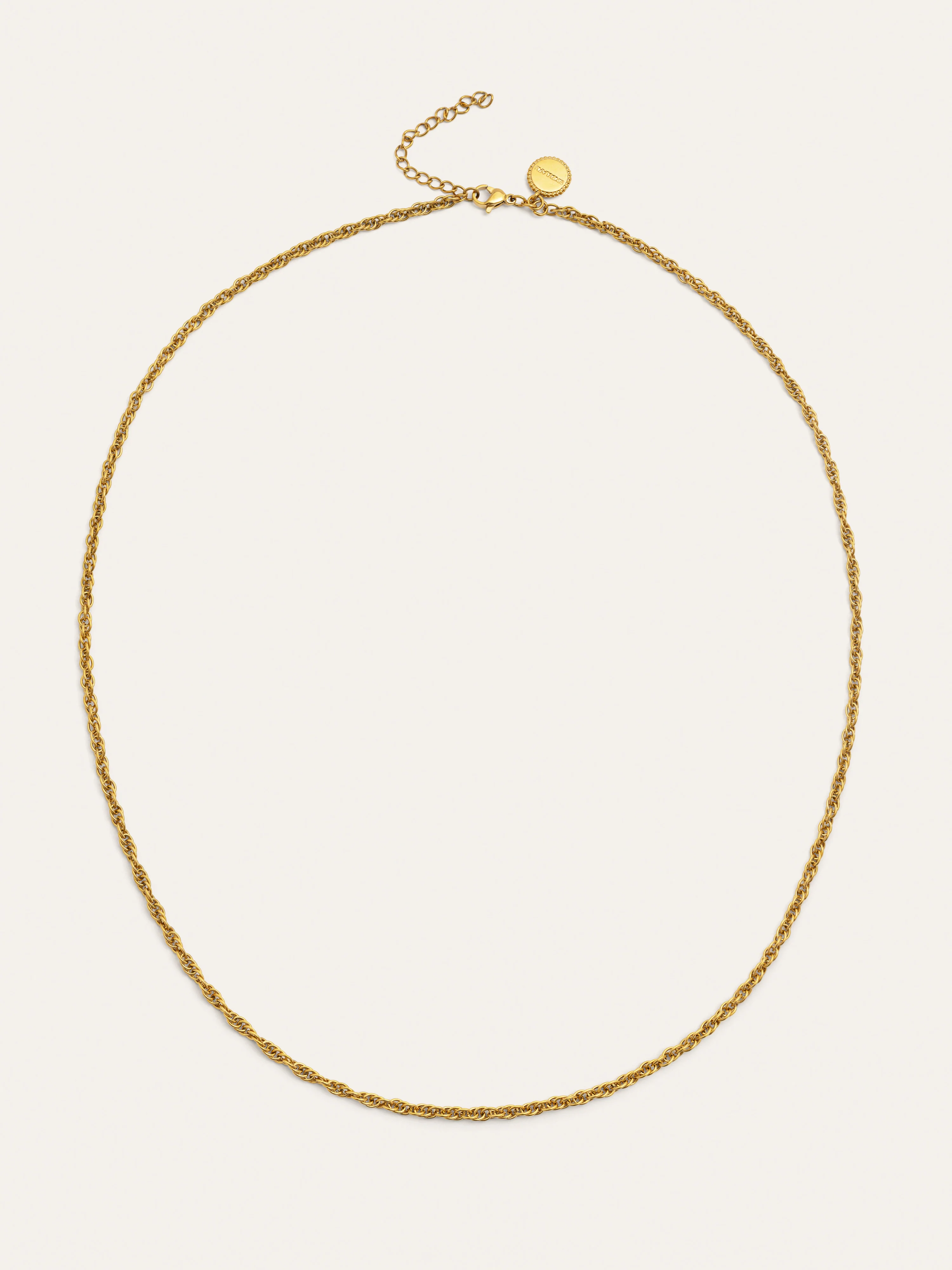Collar Spinning Rope Chain Acero Baño Oro - Image 4