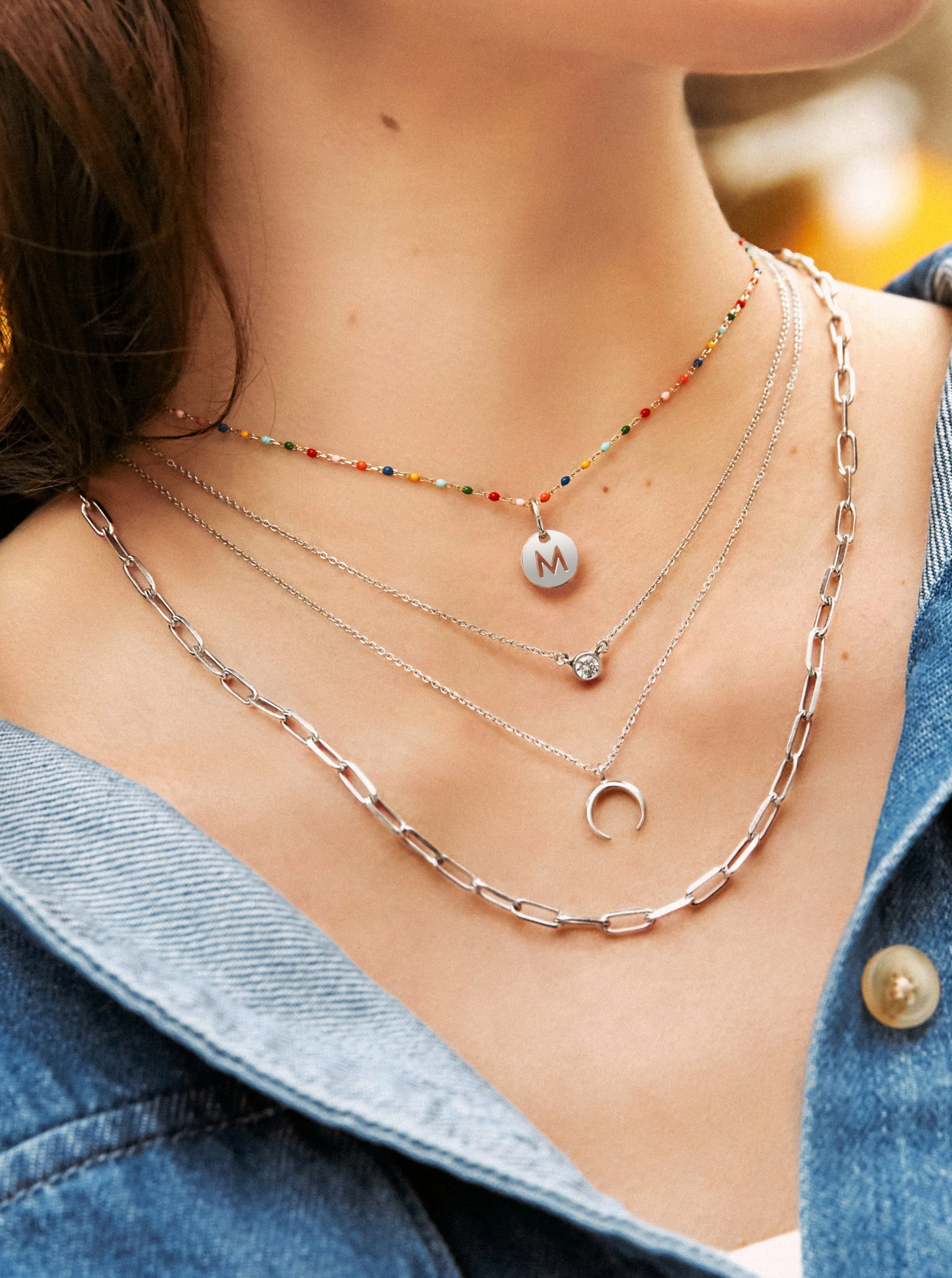Pack 2 Collares Spark + Mini Moonset Plata - Image 3