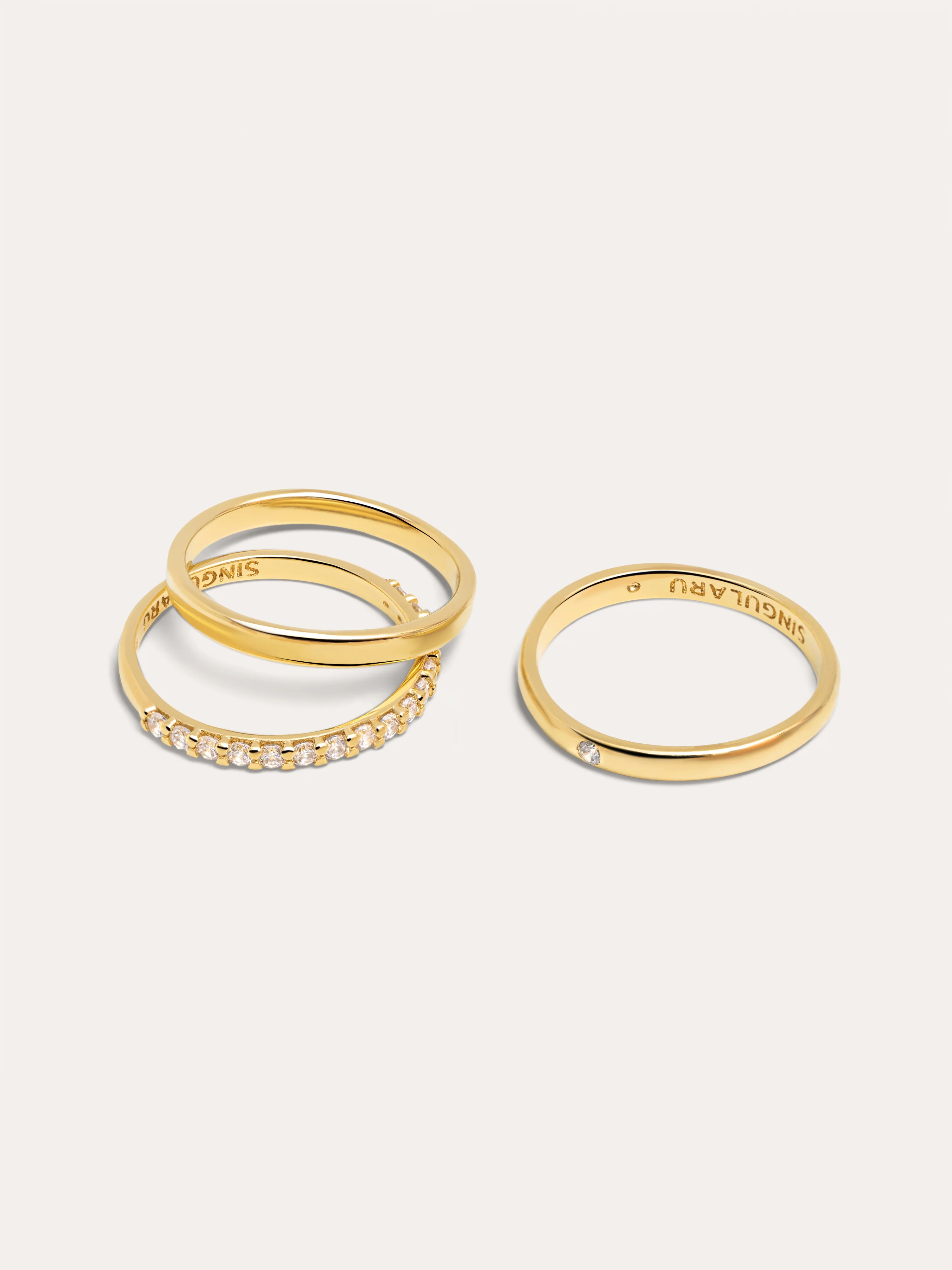 Pack 3 Anillos Choices Baño Oro - Image 4