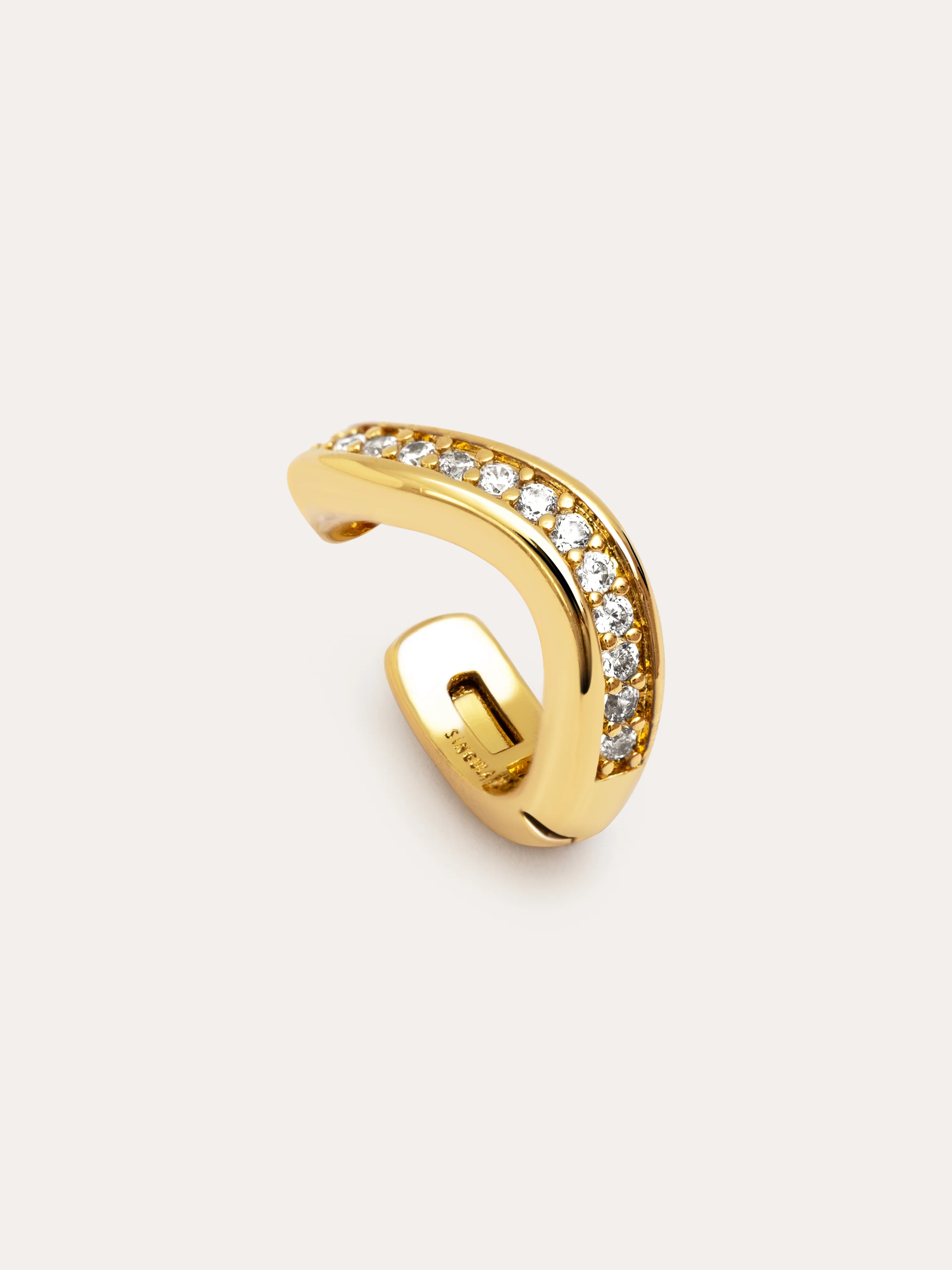 Pendiente Suelto Ear Cuff Hailey Baño Oro - Image 3