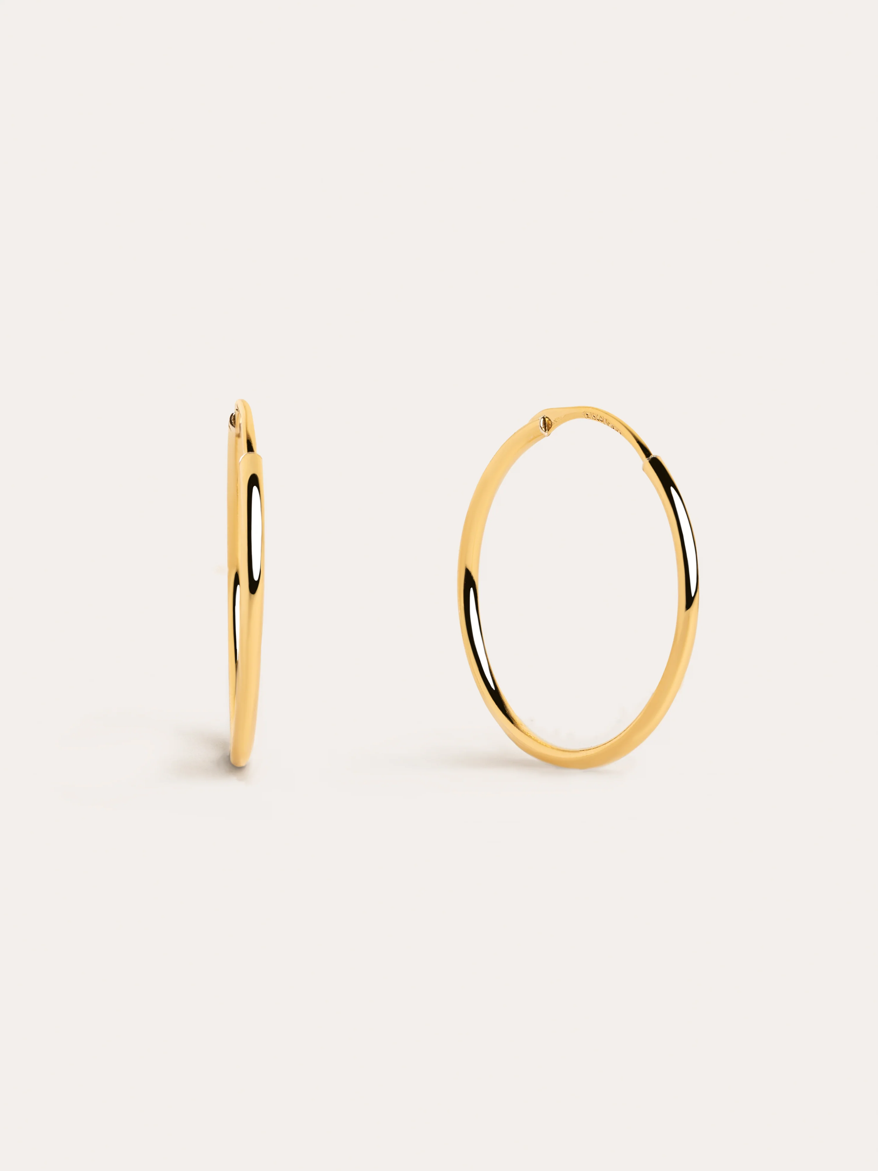 Pendientes Aro Ana M Plata Baño Oro