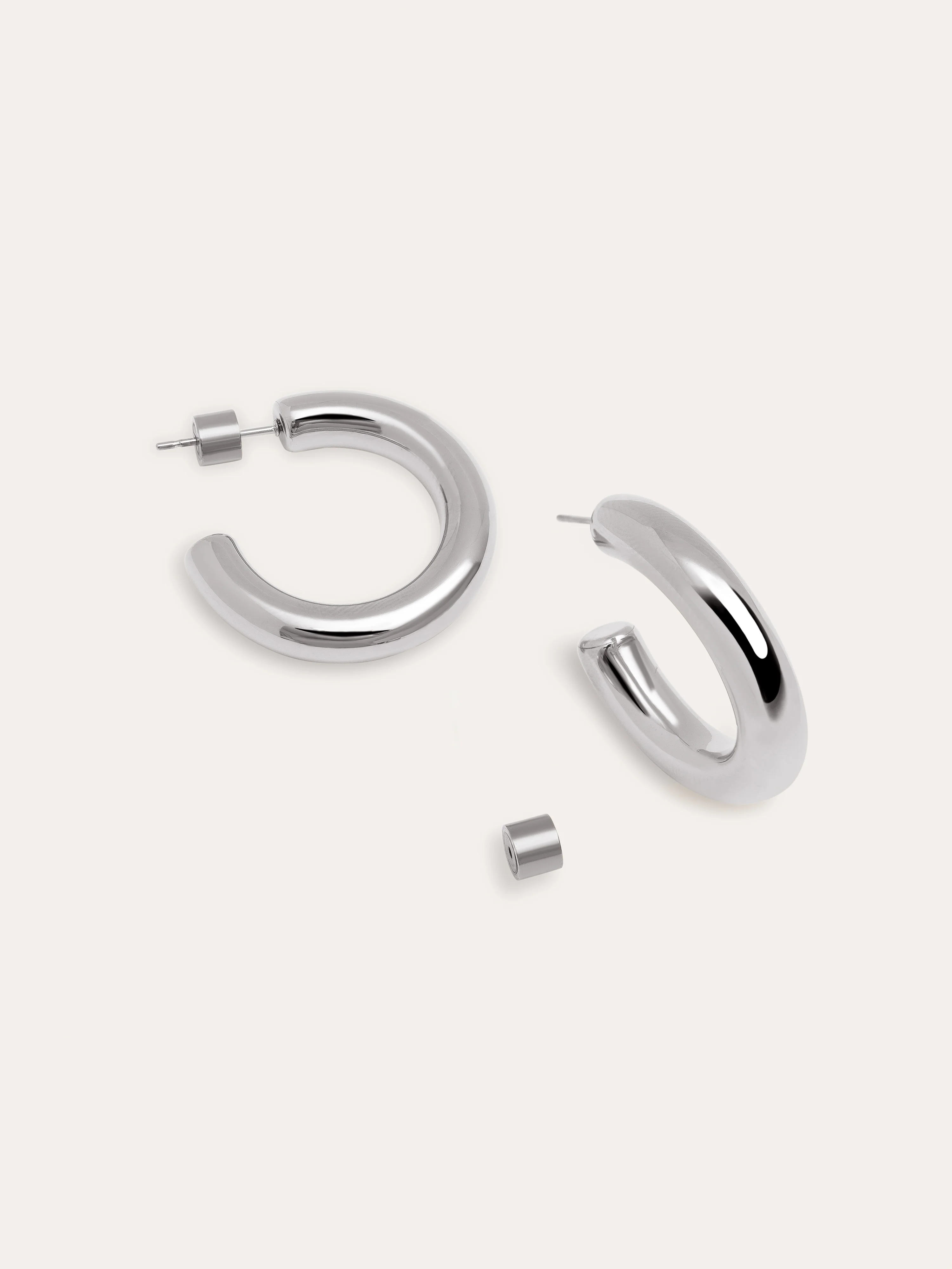 Pendientes Aro Mombasa Acero - Image 3