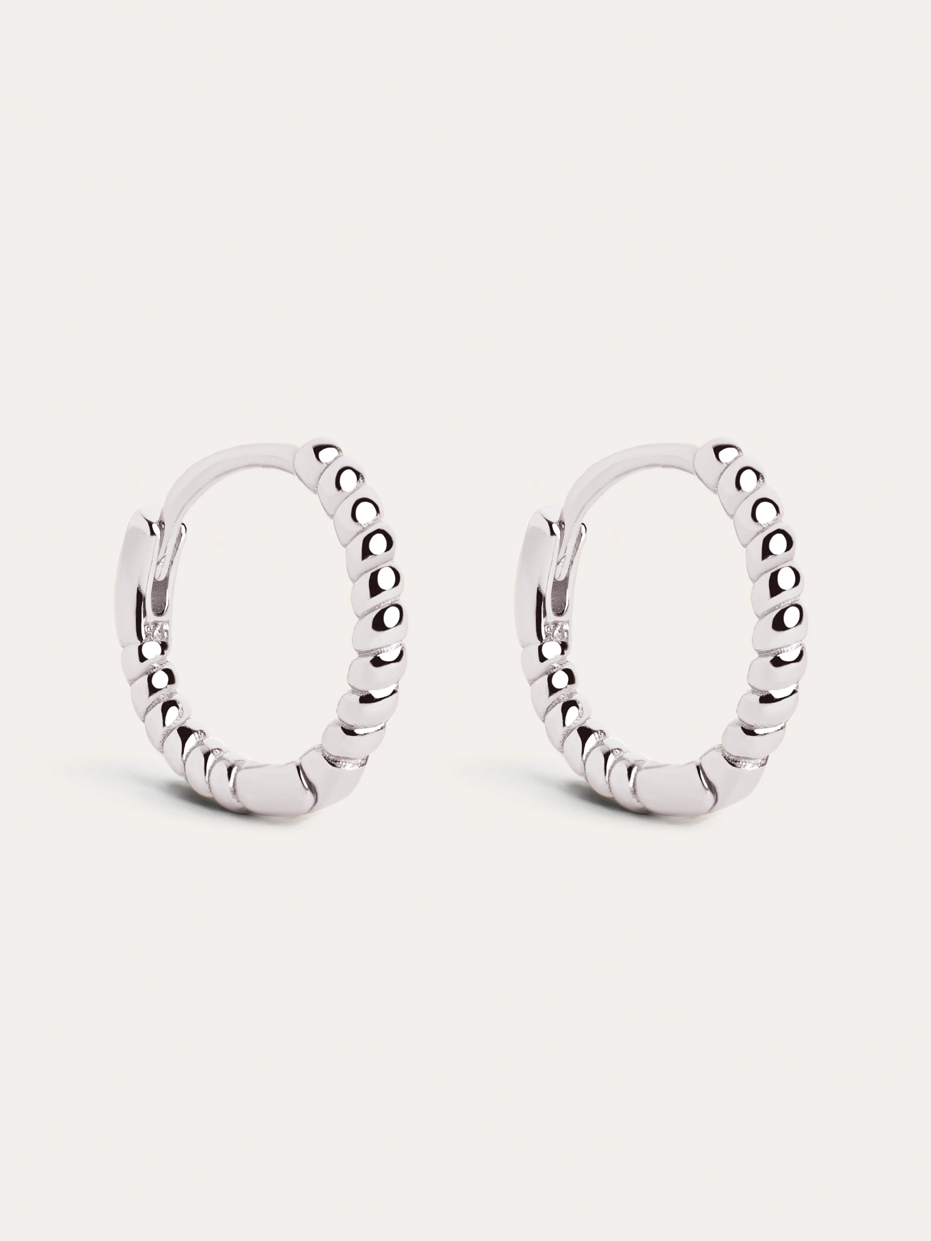 Pendientes Aro Twist Plata