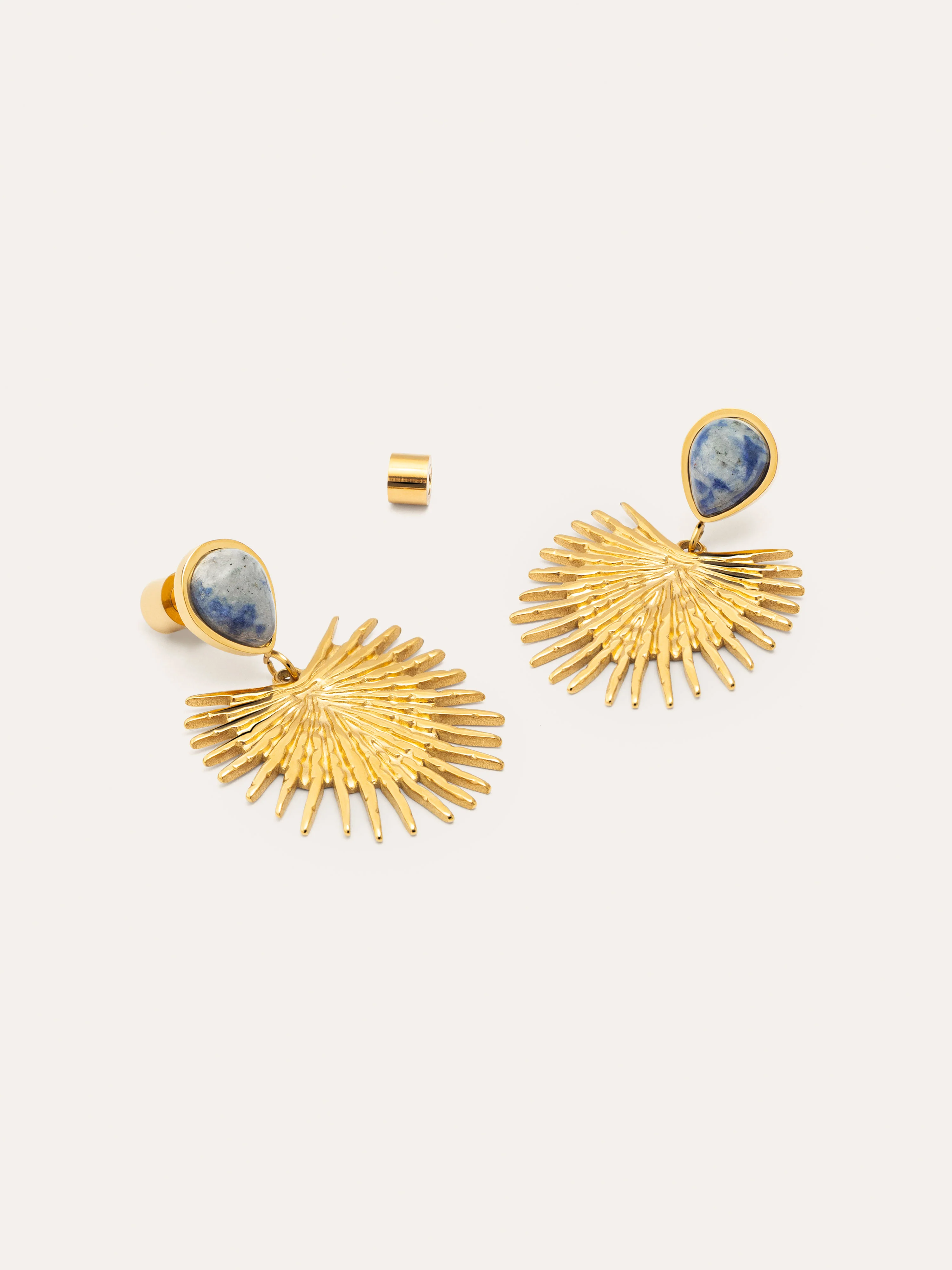 Pendientes Catalina Acero Baño Oro - Image 3