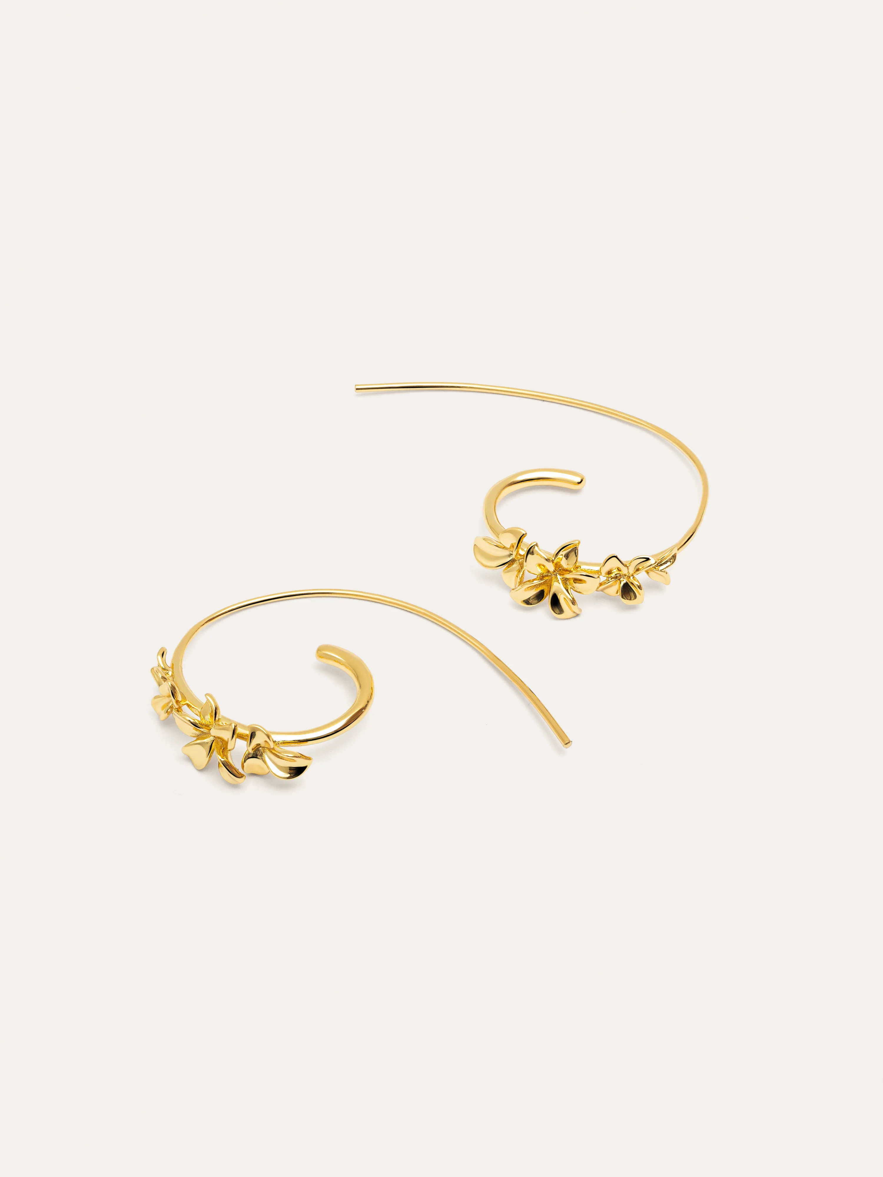 Pendientes Gladiolo Baño Oro - Image 3