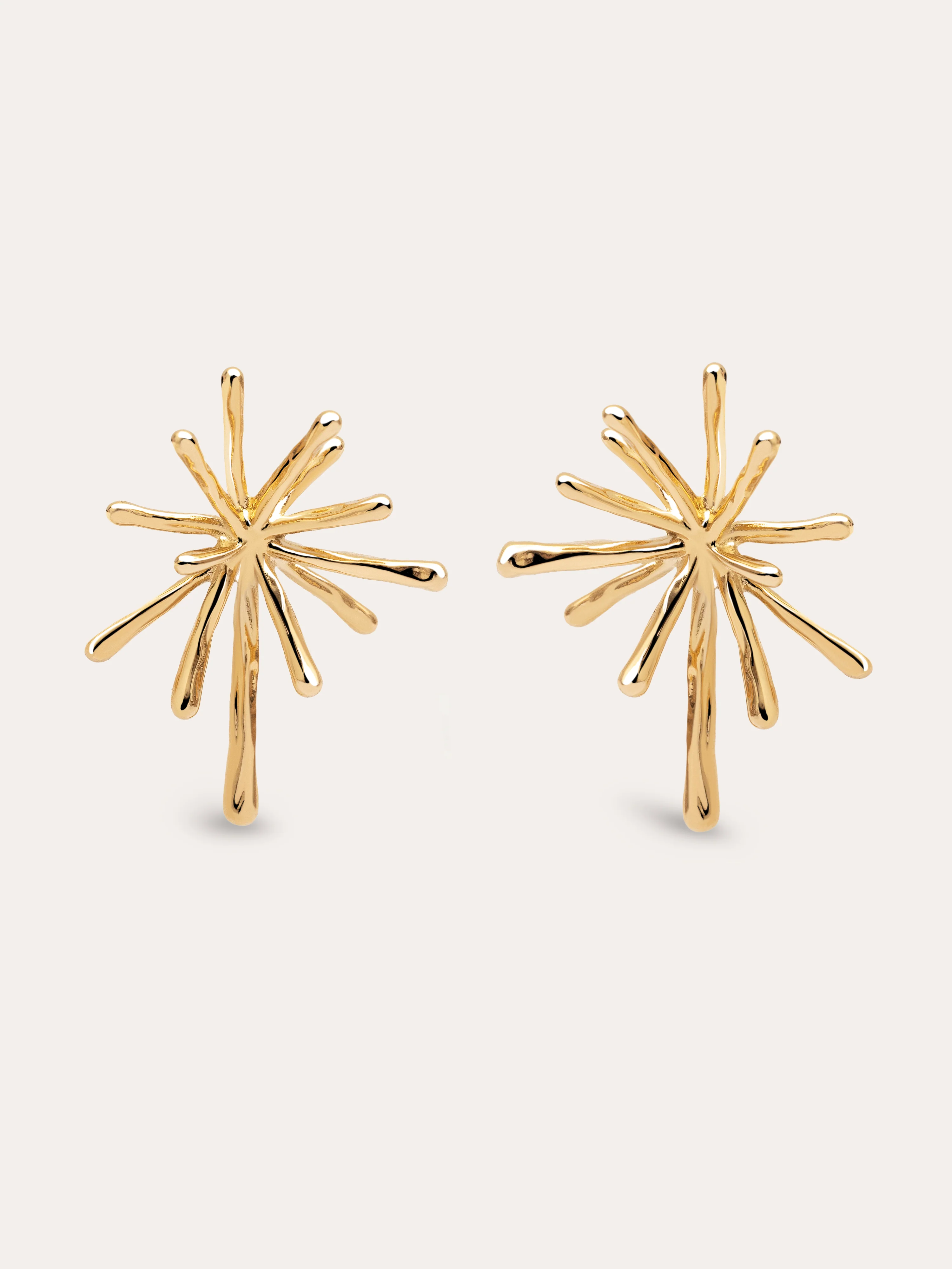 Pendientes Nova Acero Baño Oro