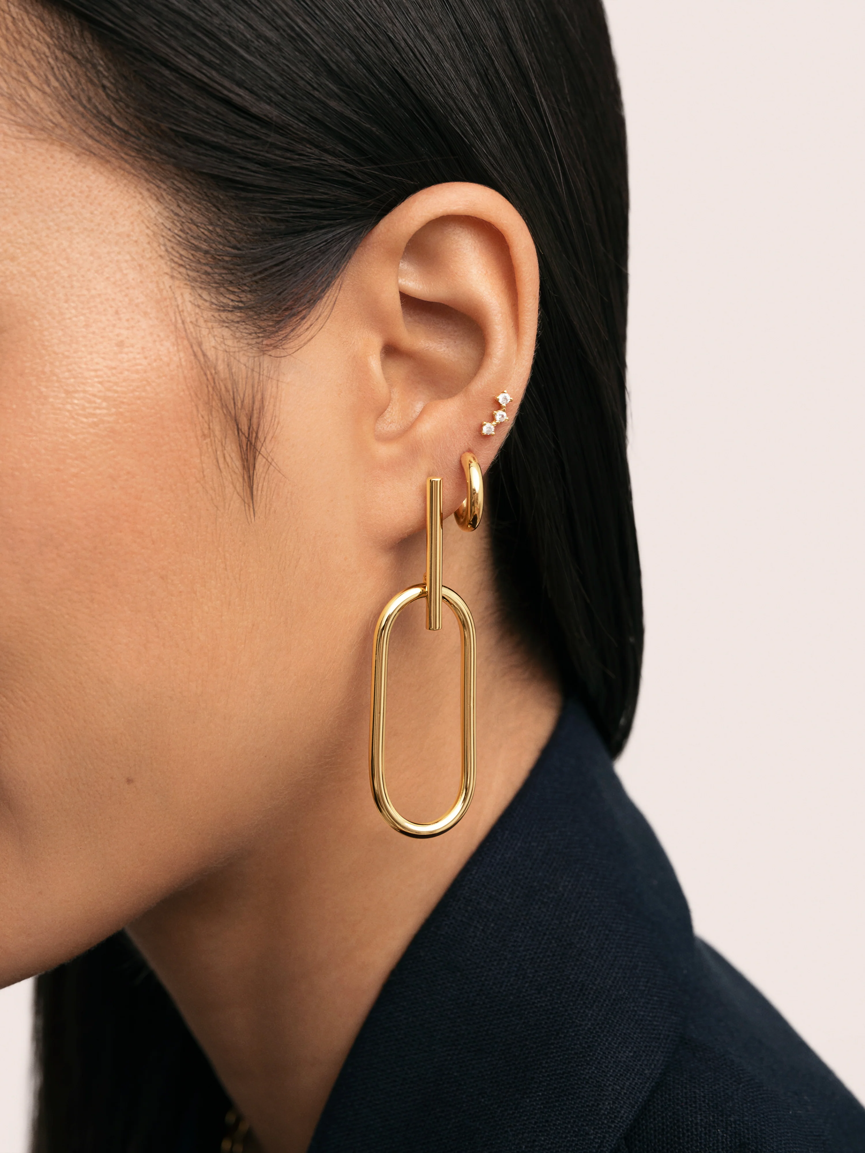 Pendientes Renata Baño Oro - Image 4