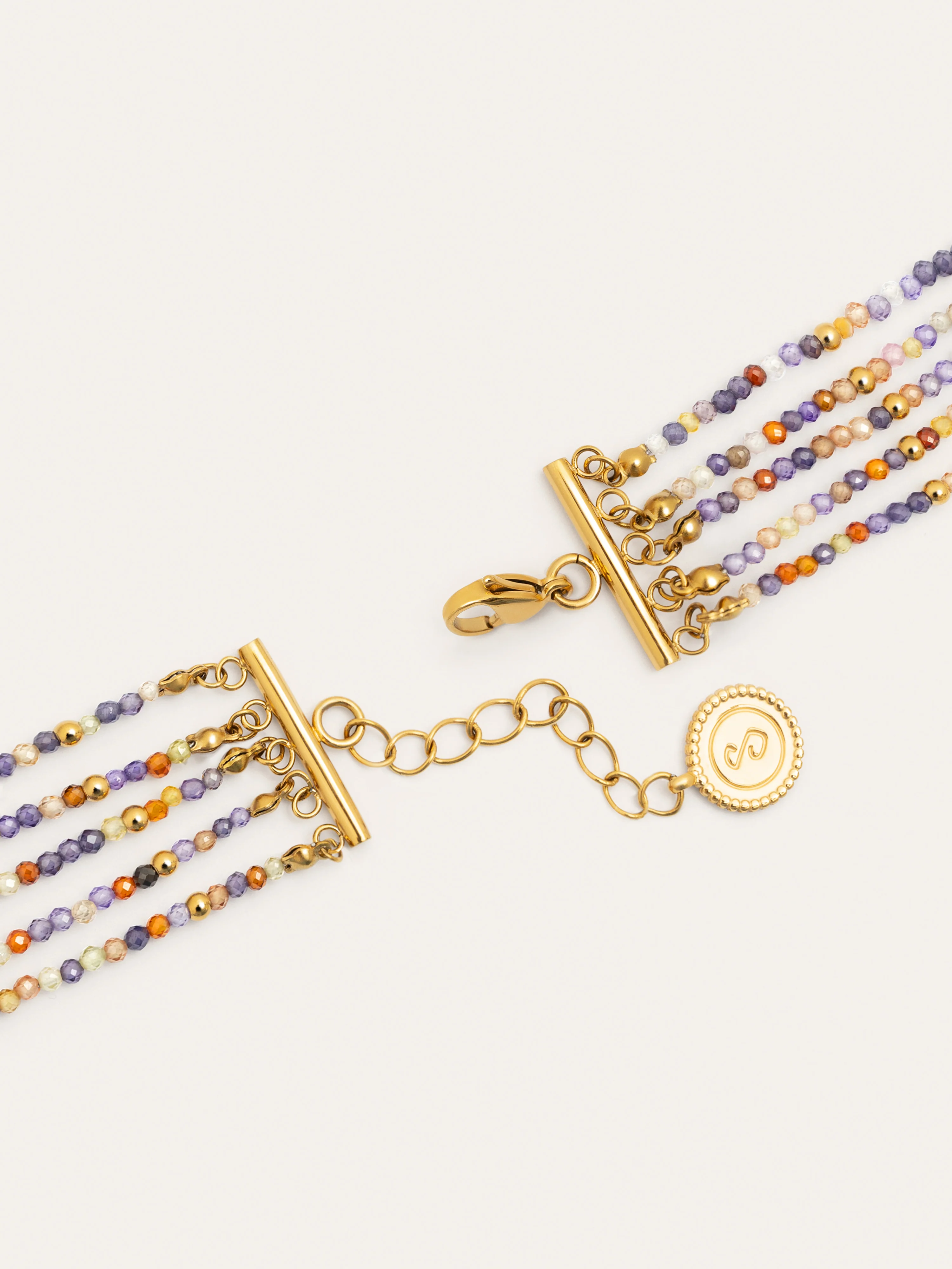 Pulsera Crystals Cleopatra Acero Baño Oro - Image 3