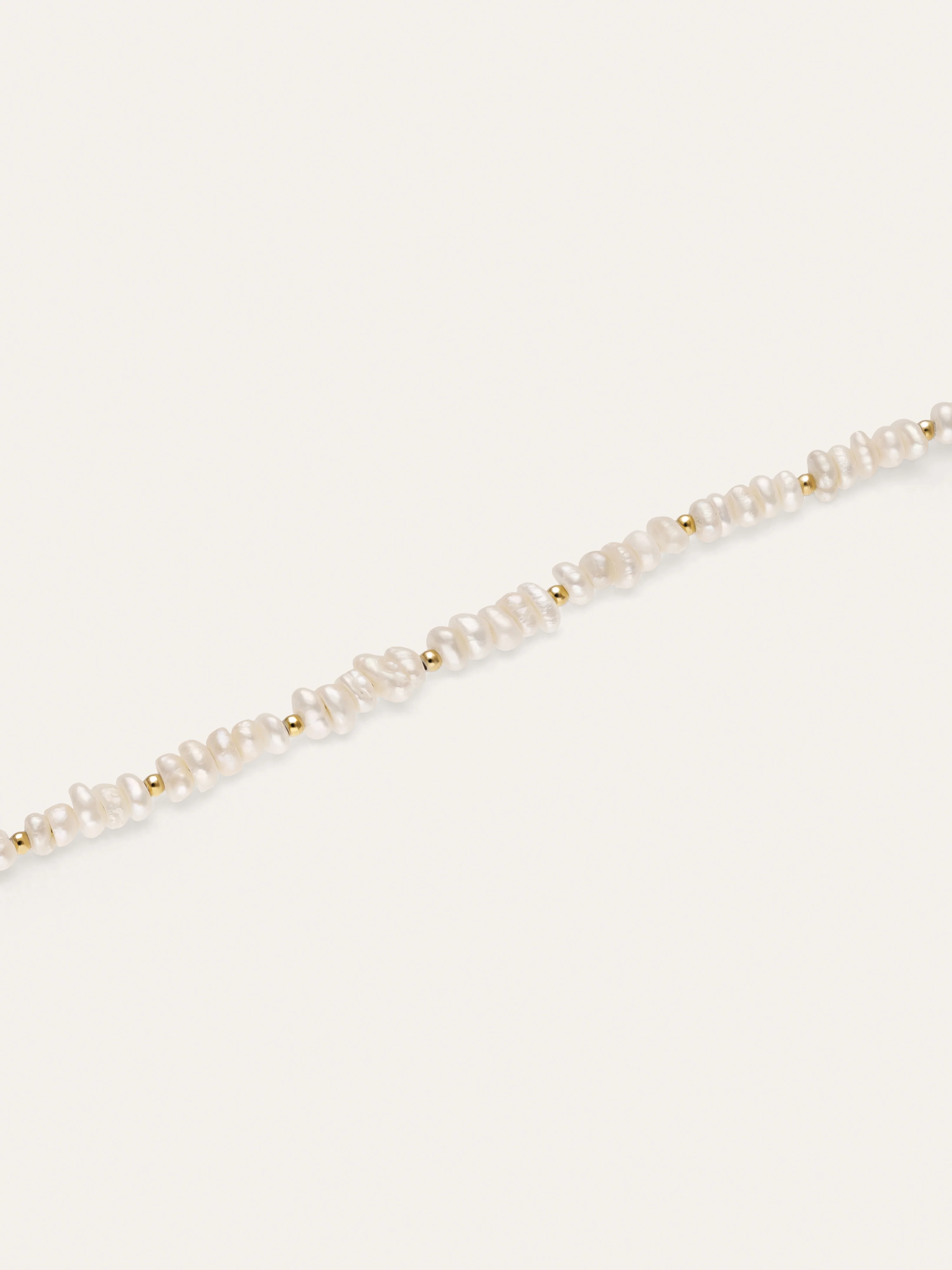 Pulsera Pearls Dots Acero Baño Oro - Image 3