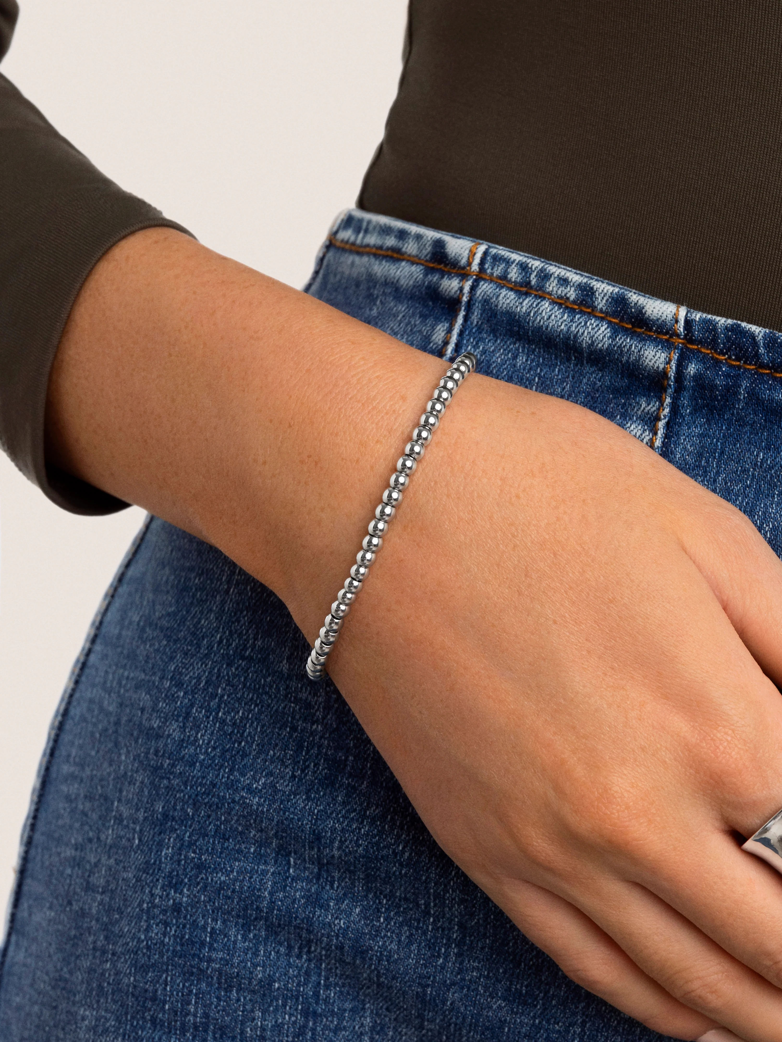 Pulsera Pebbles L Acero - Image 2