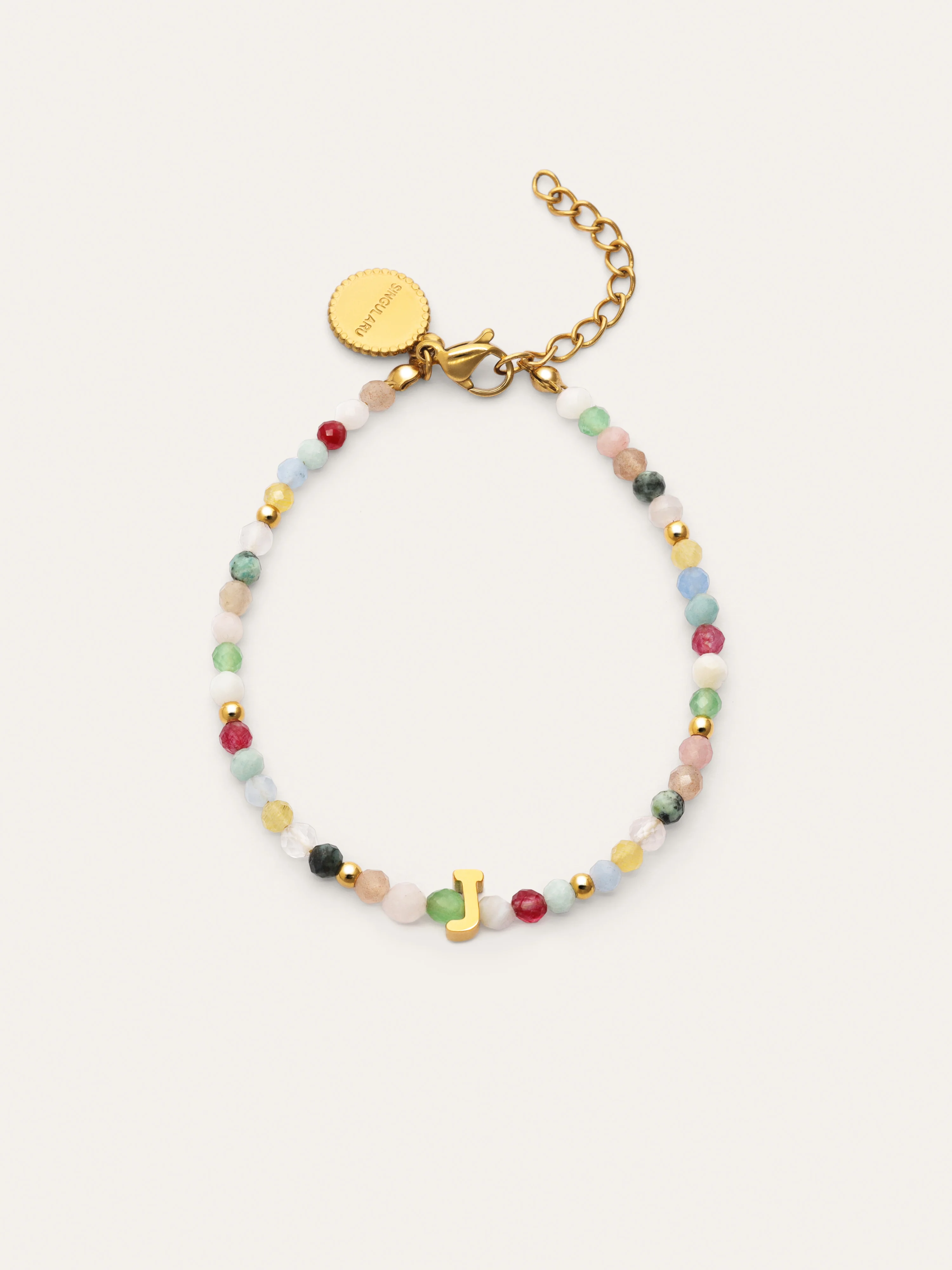 Pulsera Personalizada Letter Altea Color Acero Baño Oro - Image 11