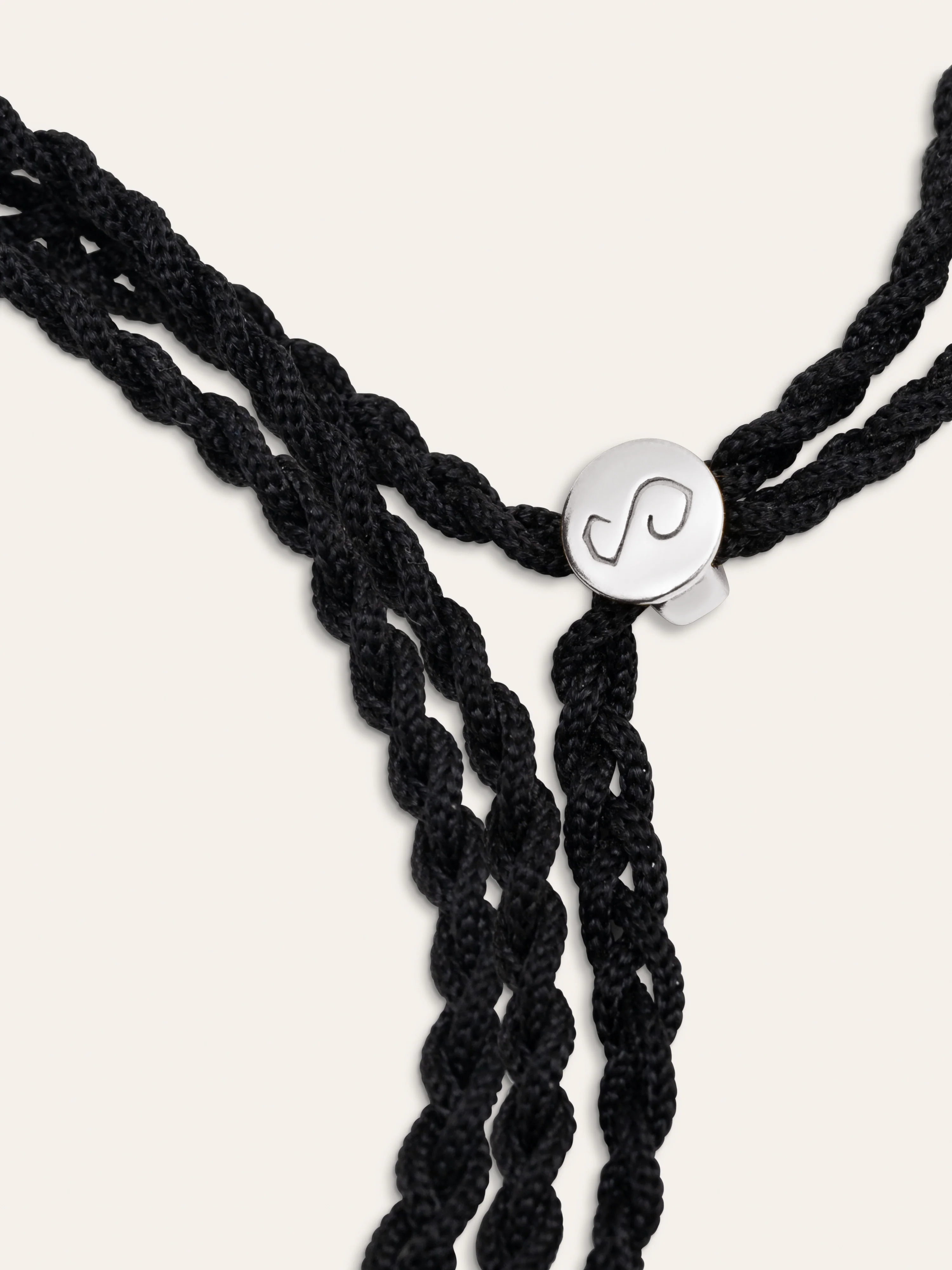 Pulsera Personalizada Dream Negra Plata - Image 3